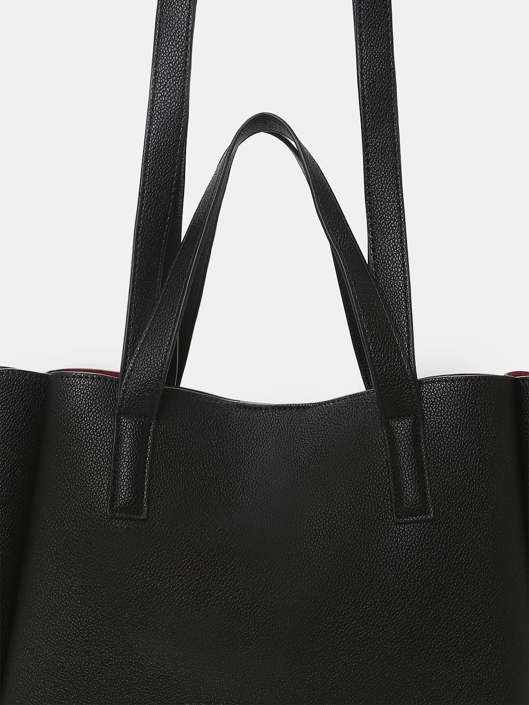 Black Pu Tote Bag - Image 3