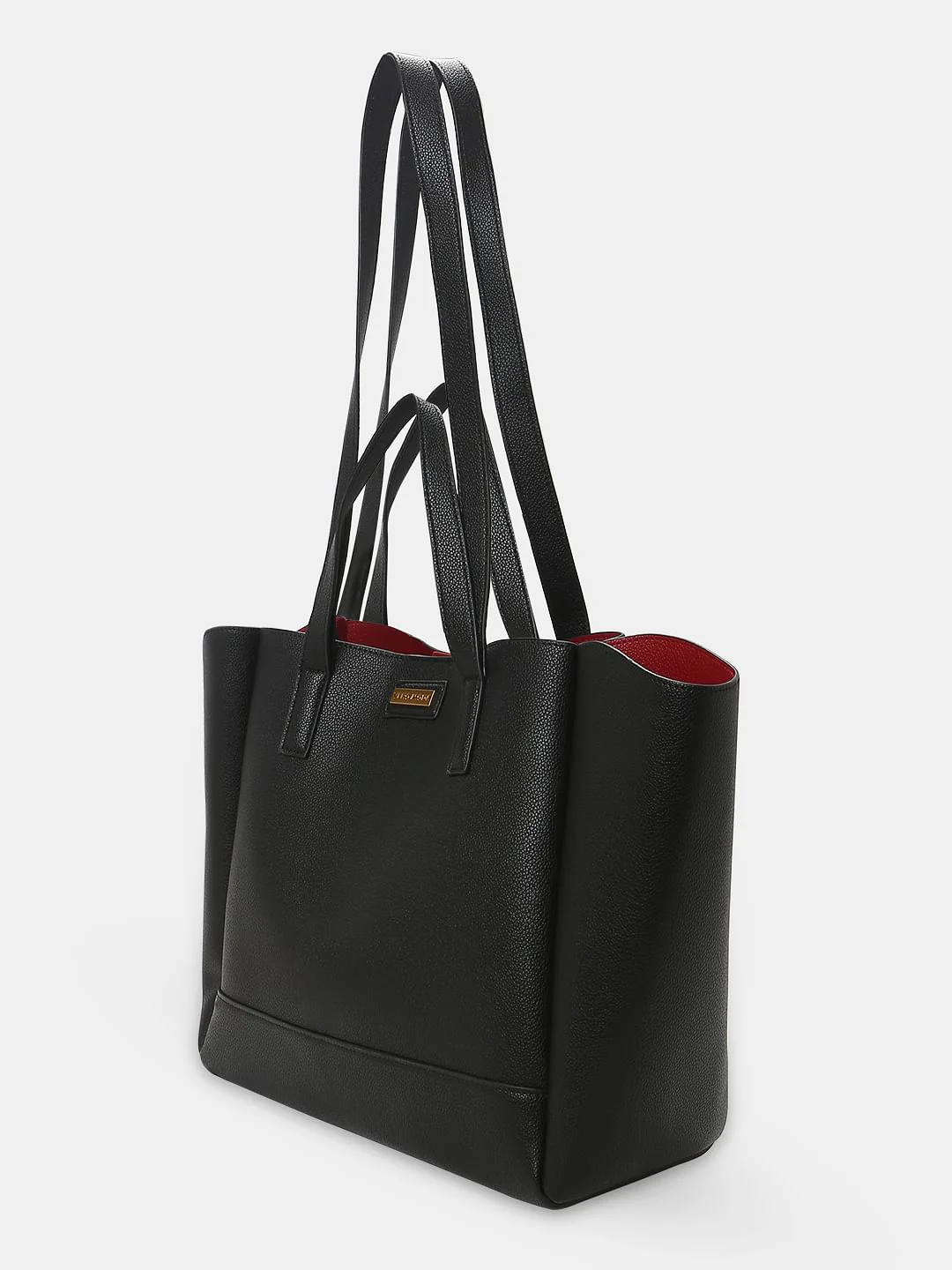 Black Pu Tote Bag - Image 5