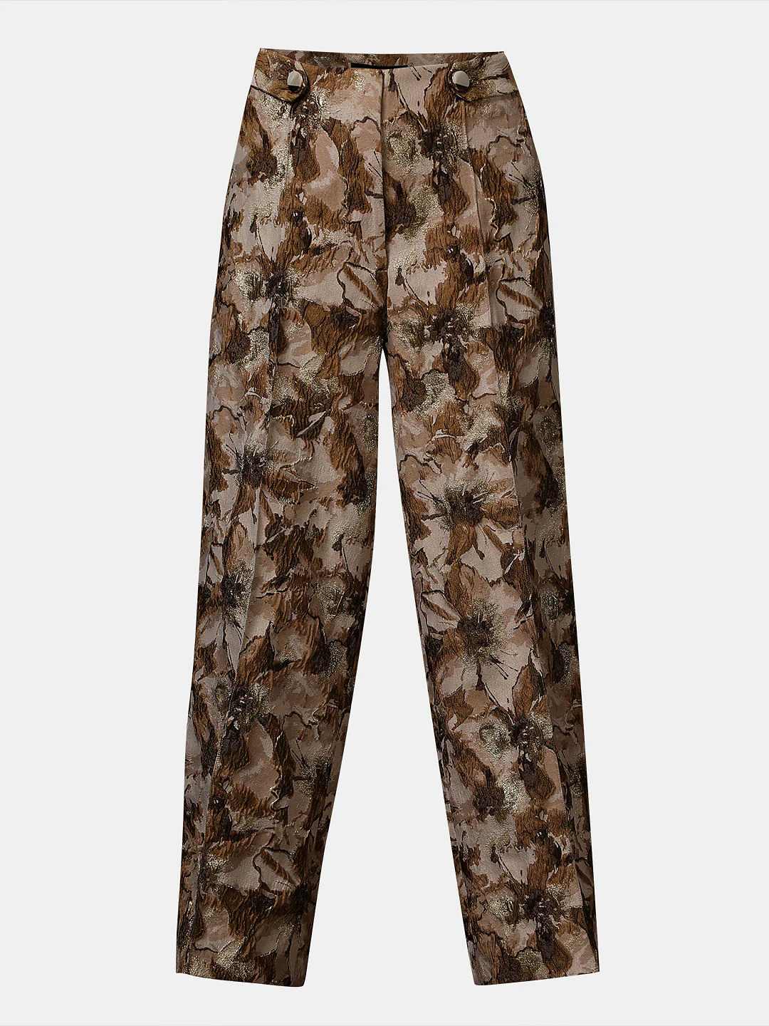 Gold Floral Jaquard Pant - Image 7