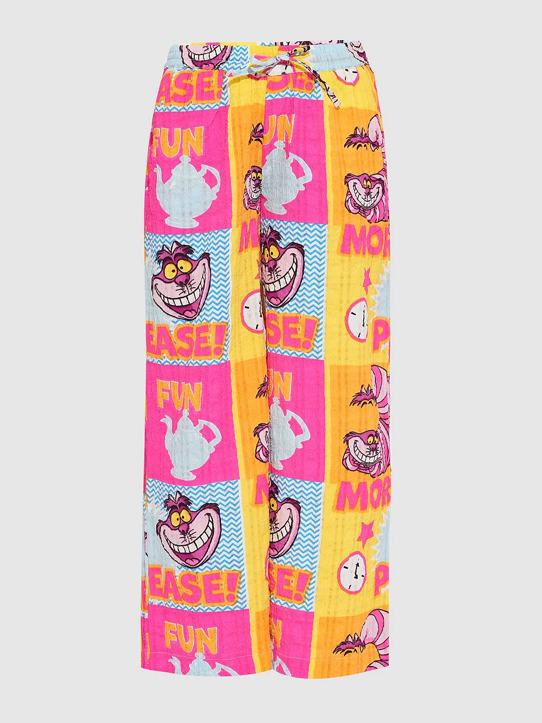 Girl Cheshire Cat Pink Printed Co-Ord Set Pants - Image 5