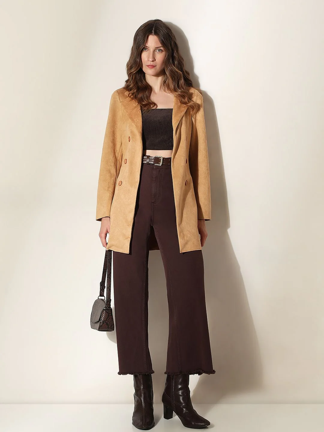 Brown Suede Coat