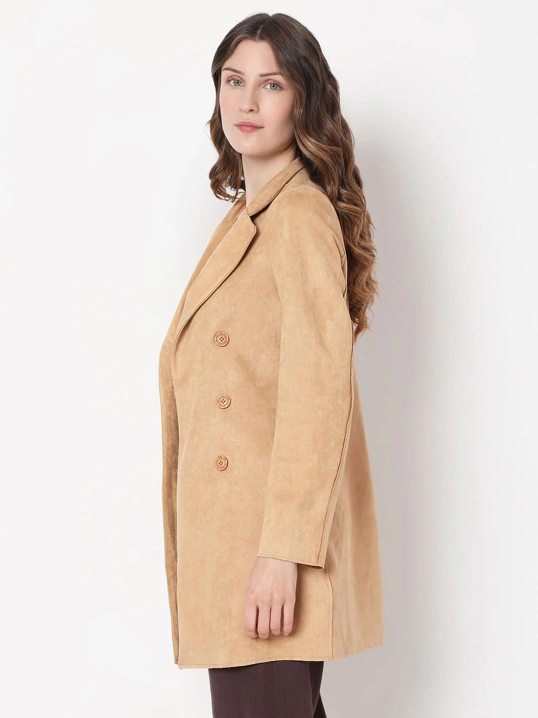 Brown Suede Coat - Image 3