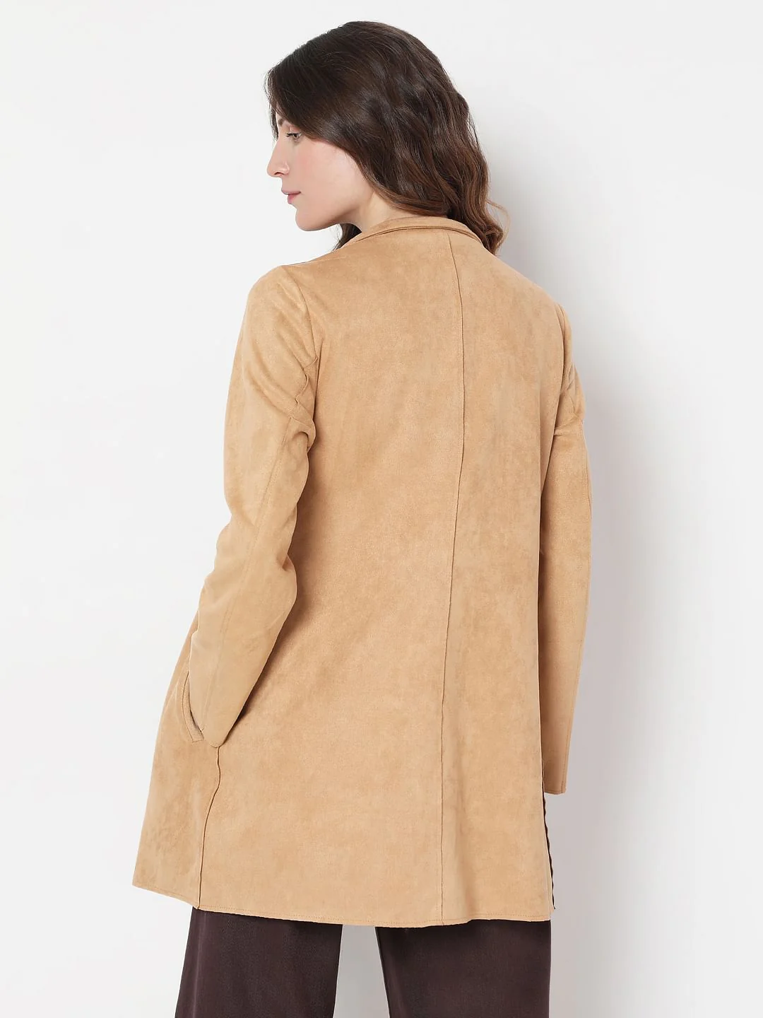 Brown Suede Coat - Image 4