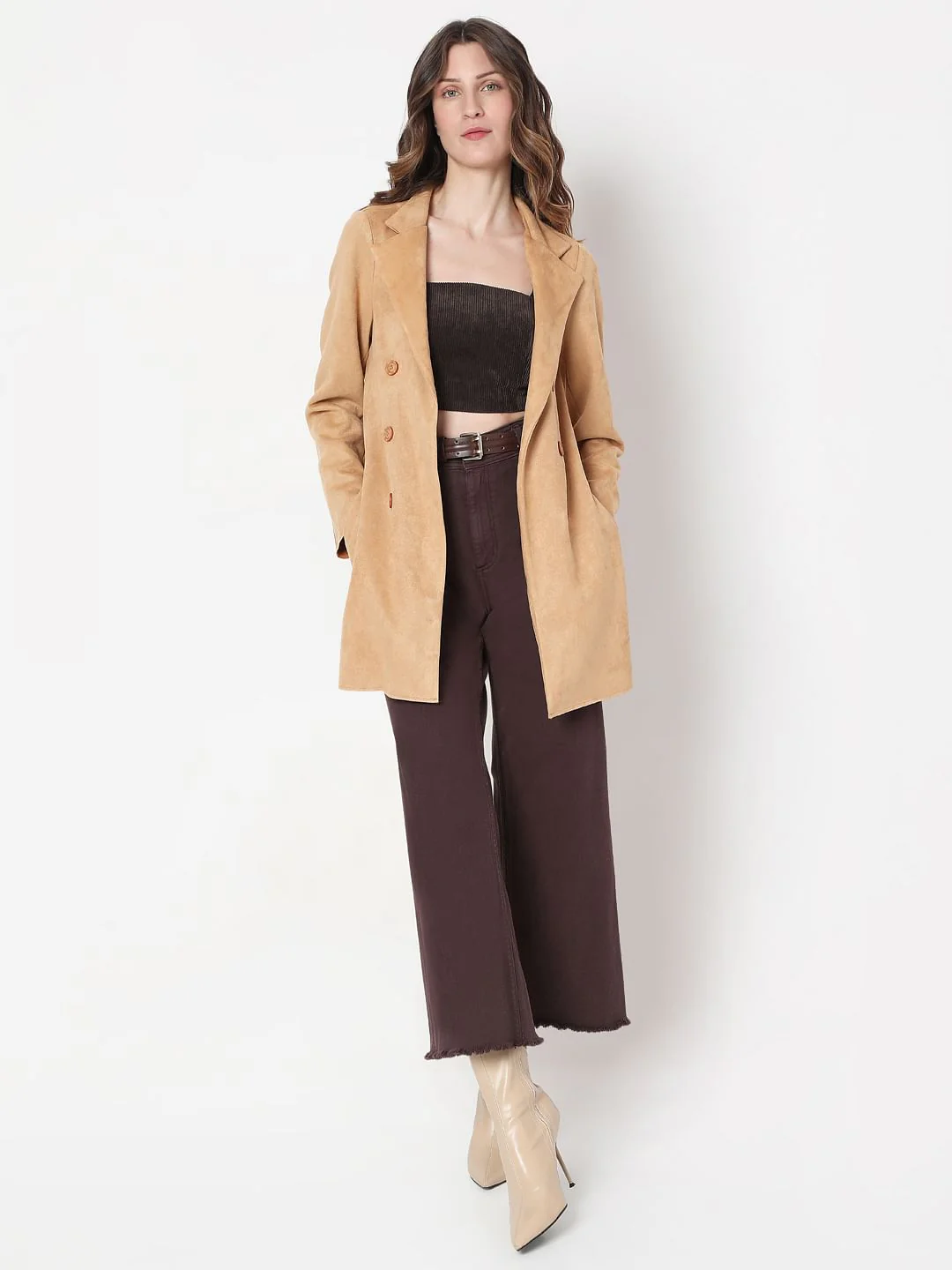 Brown Suede Coat - Image 5