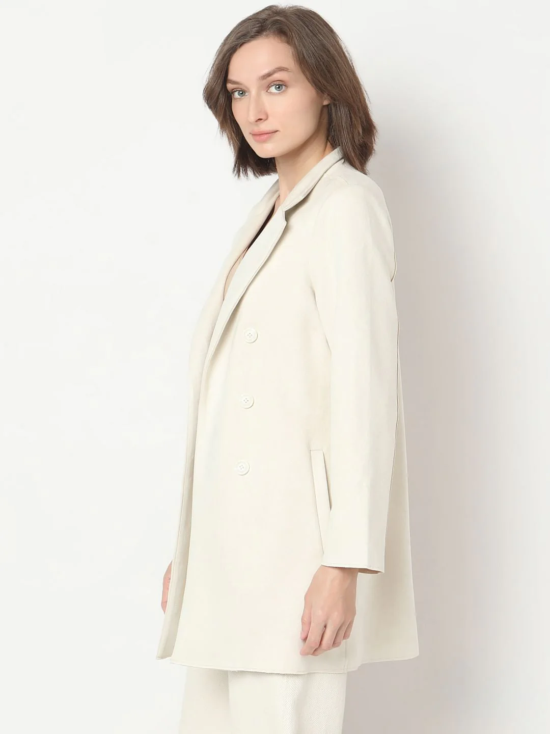 Beige Suede Jacket - Image 3