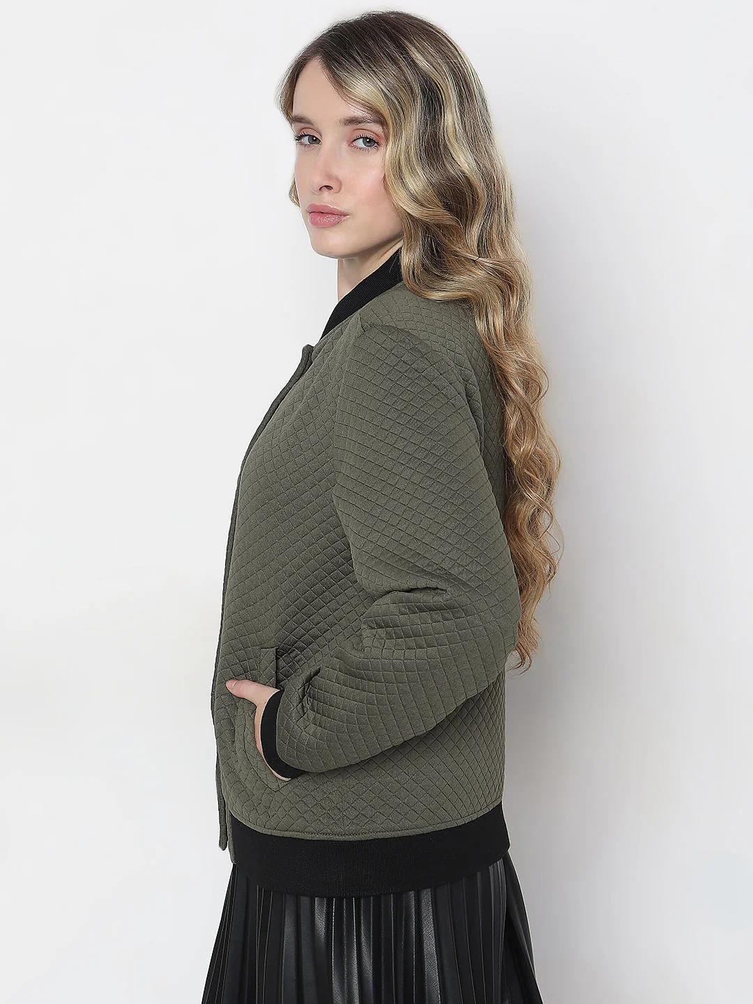 Green Bomber Jacket - Image 3