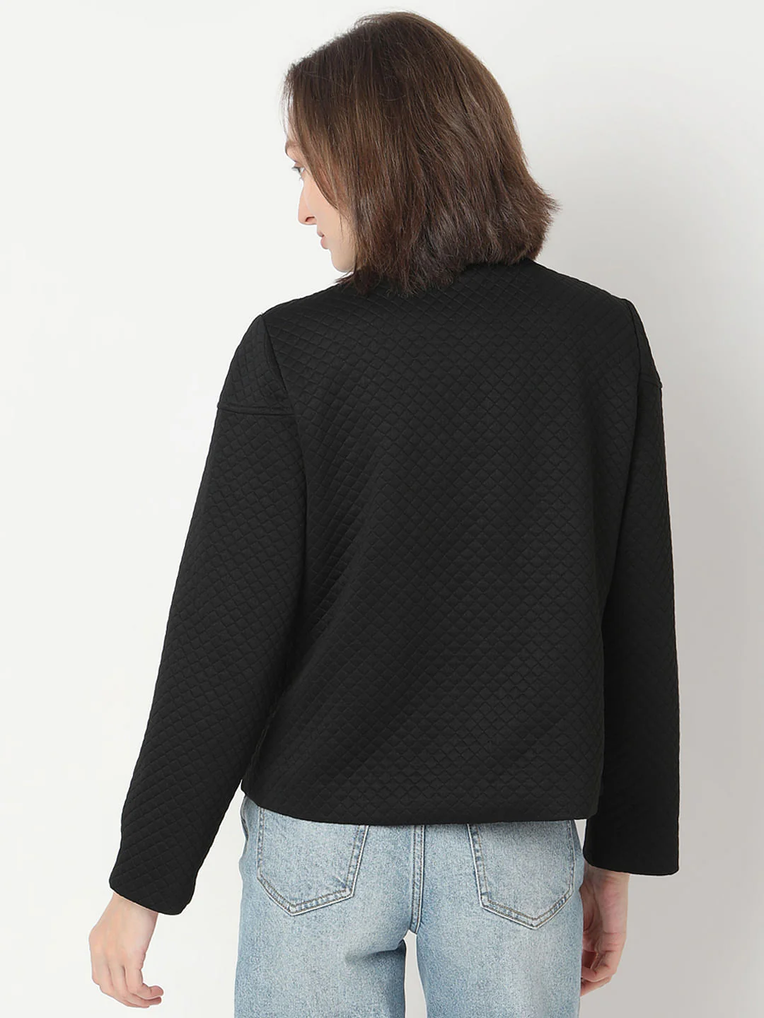 Black Quilted Jacket - Image 4