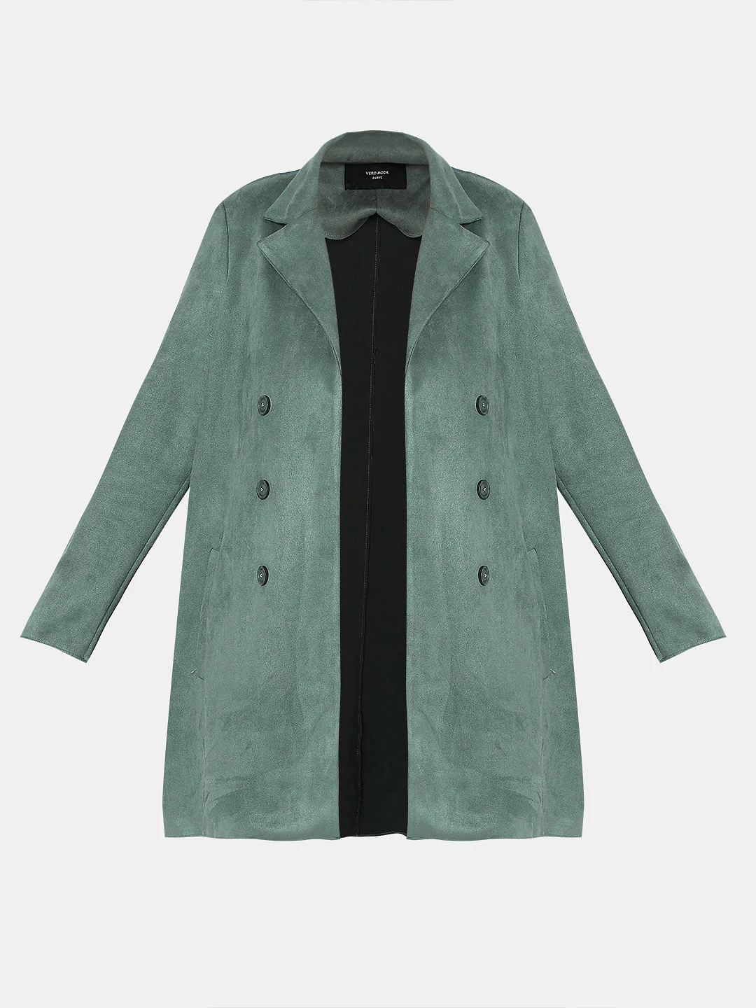 Curve Green Suede Jacket - Image 7