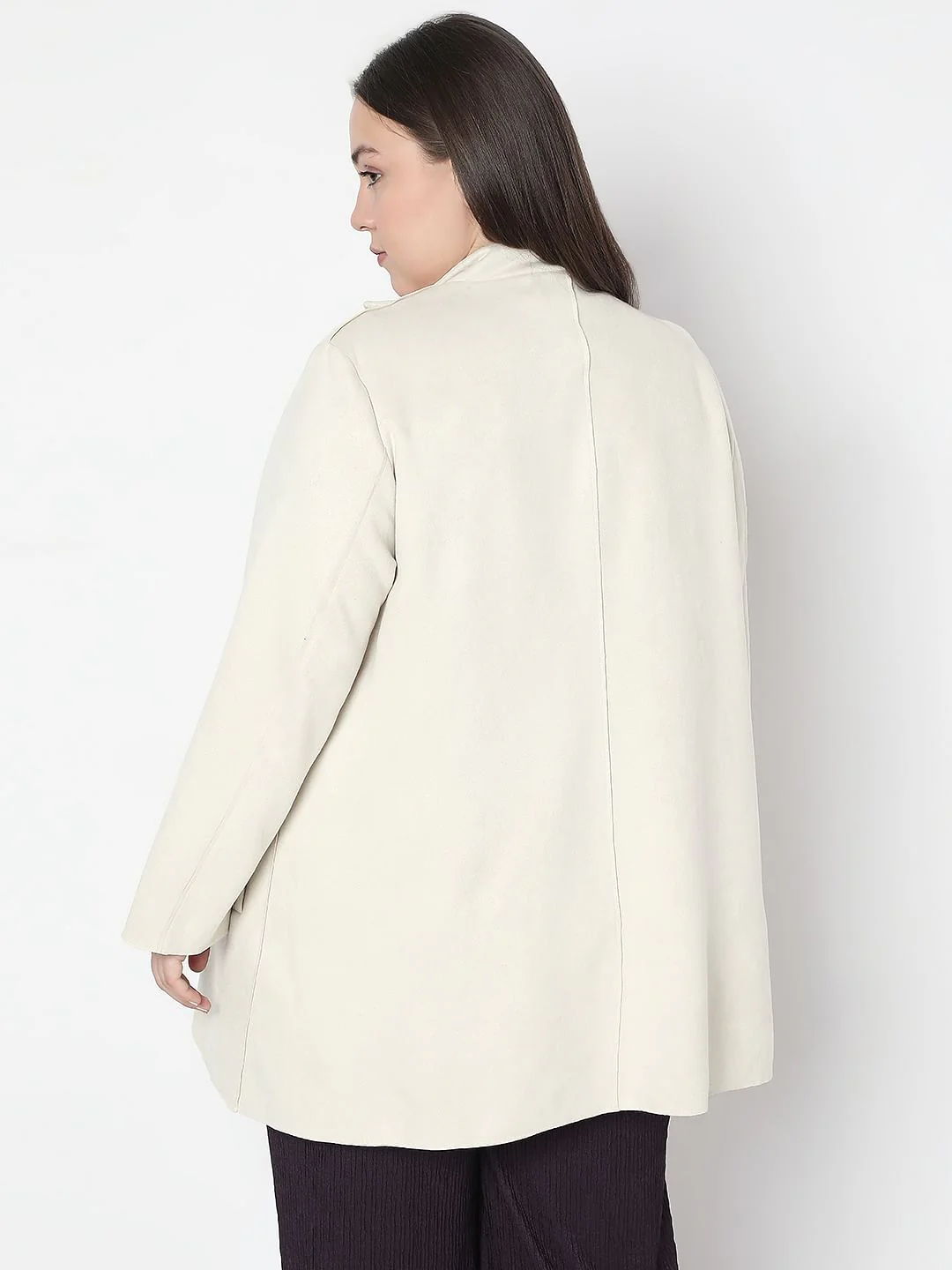 Curve Off-White Suede Jacket - Image 4
