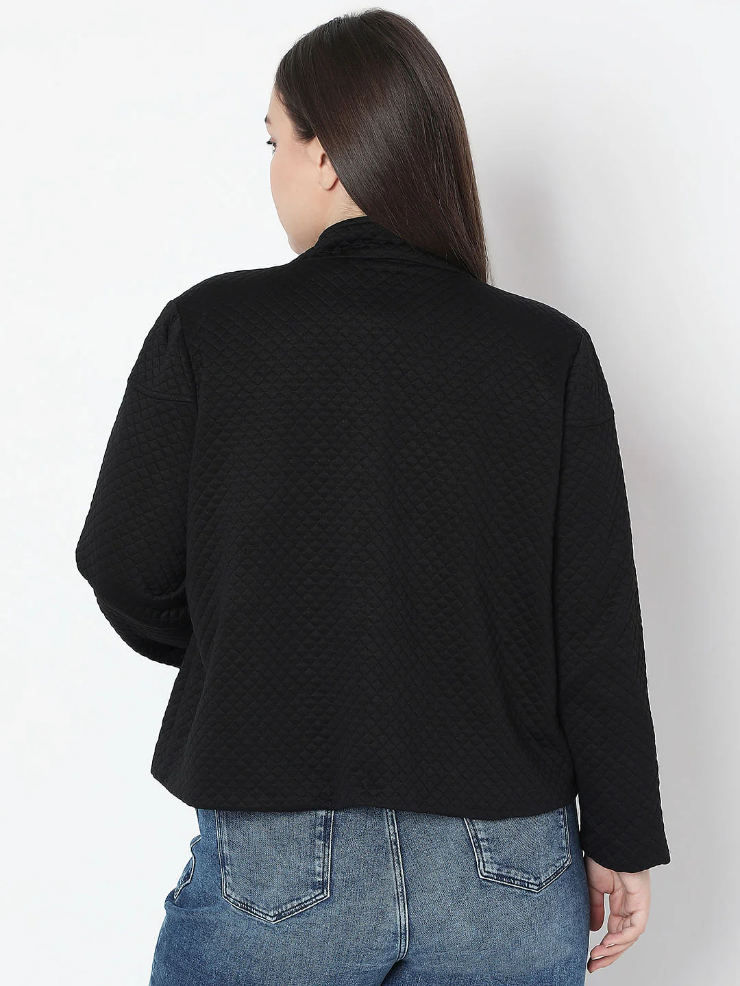 Curve Black Quilted Jacket - Image 4