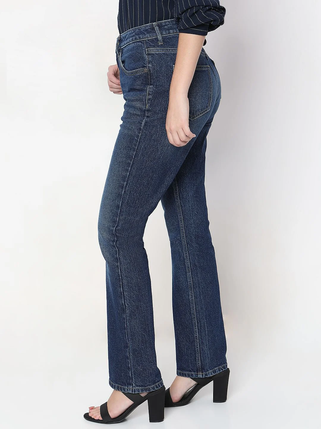 Blue Bootcut Jeans - Image 3