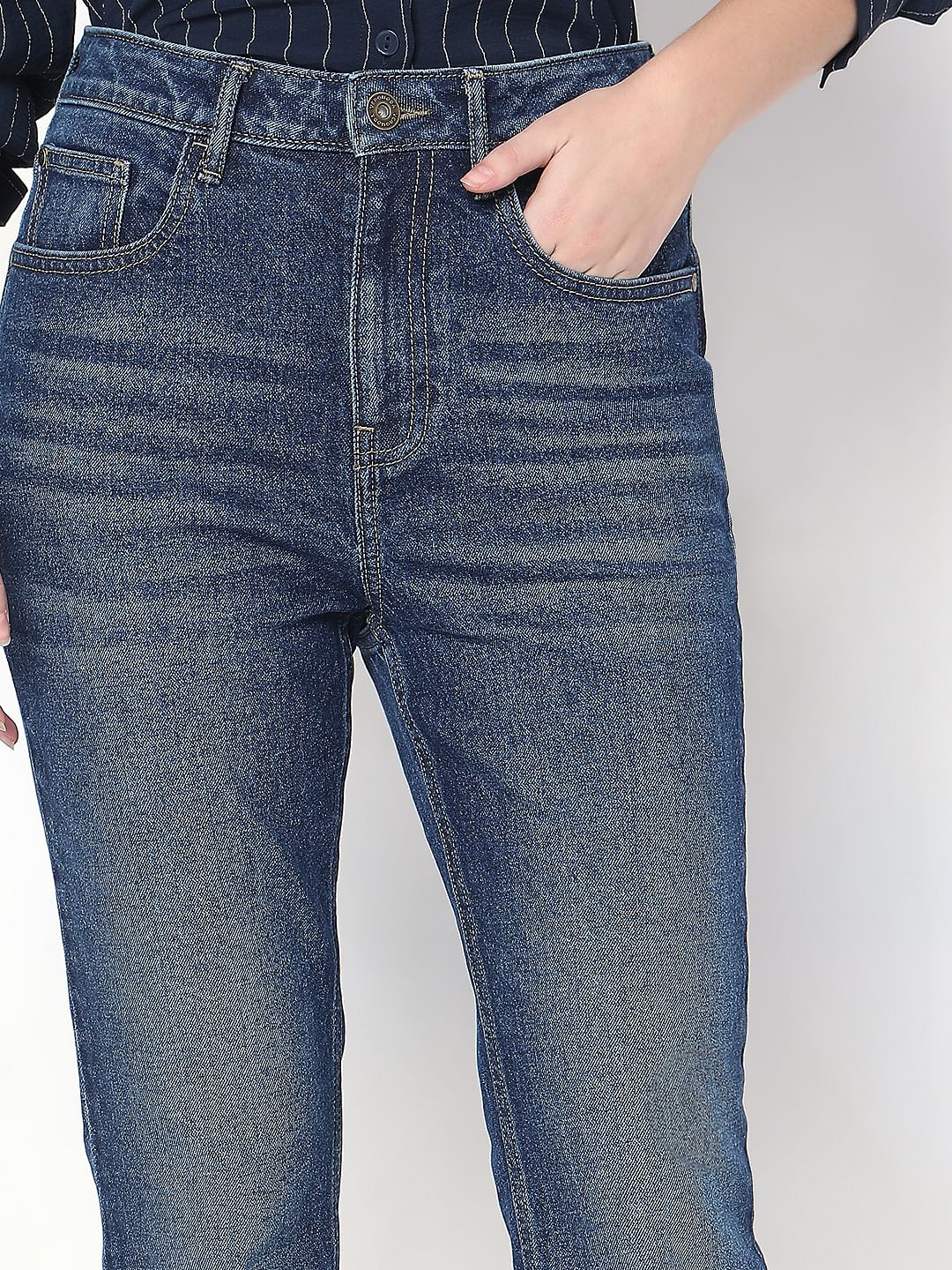Blue Bootcut Jeans - Image 6