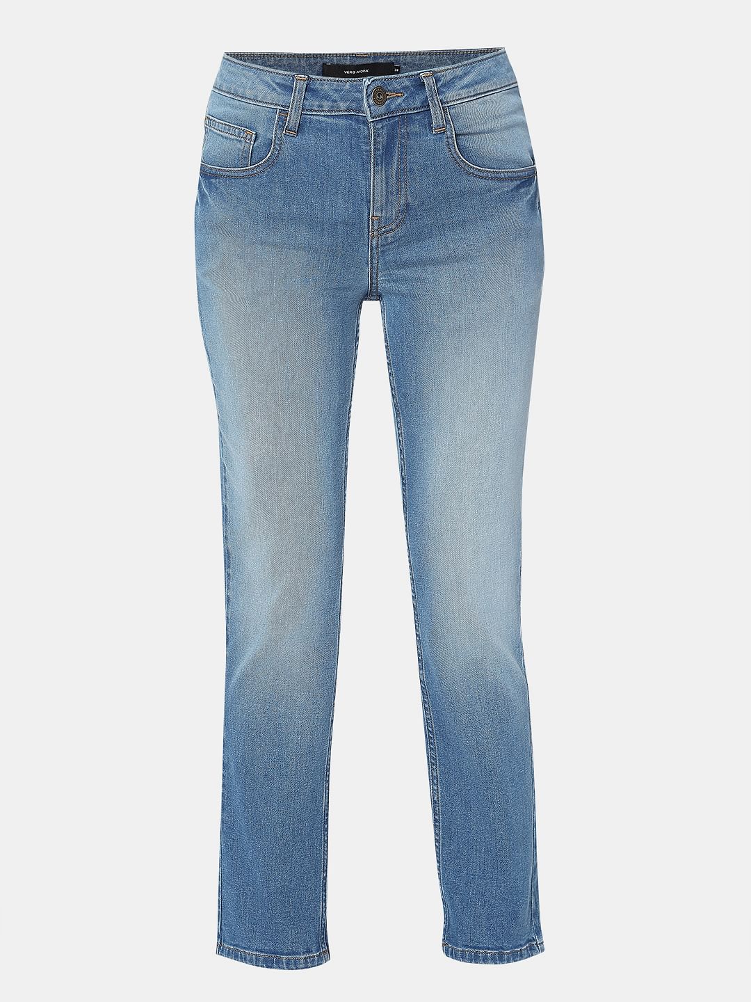 Light Blue Straight Fit Jeans - Image 7