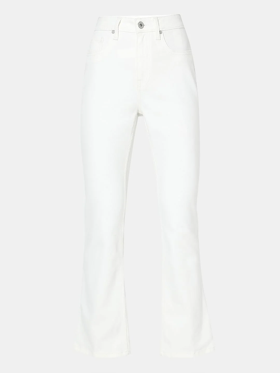 White Bootcut Jeans - Image 7
