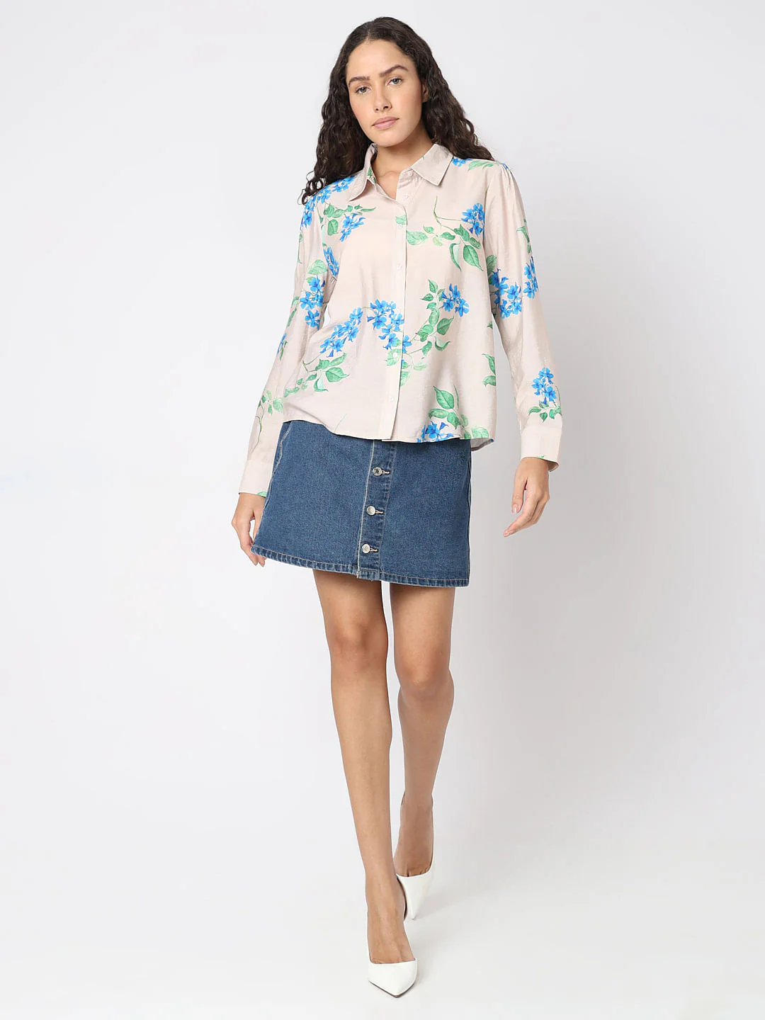 Off-White Floral Shirt - Image 5
