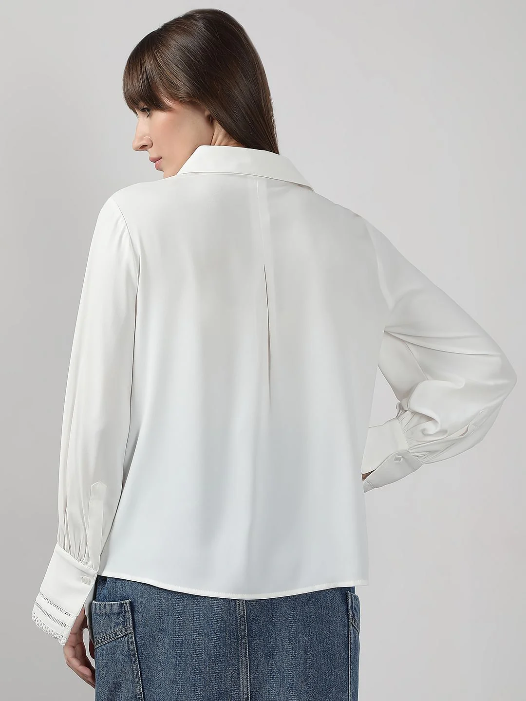 White Full Sleeves Shirt - Image 4