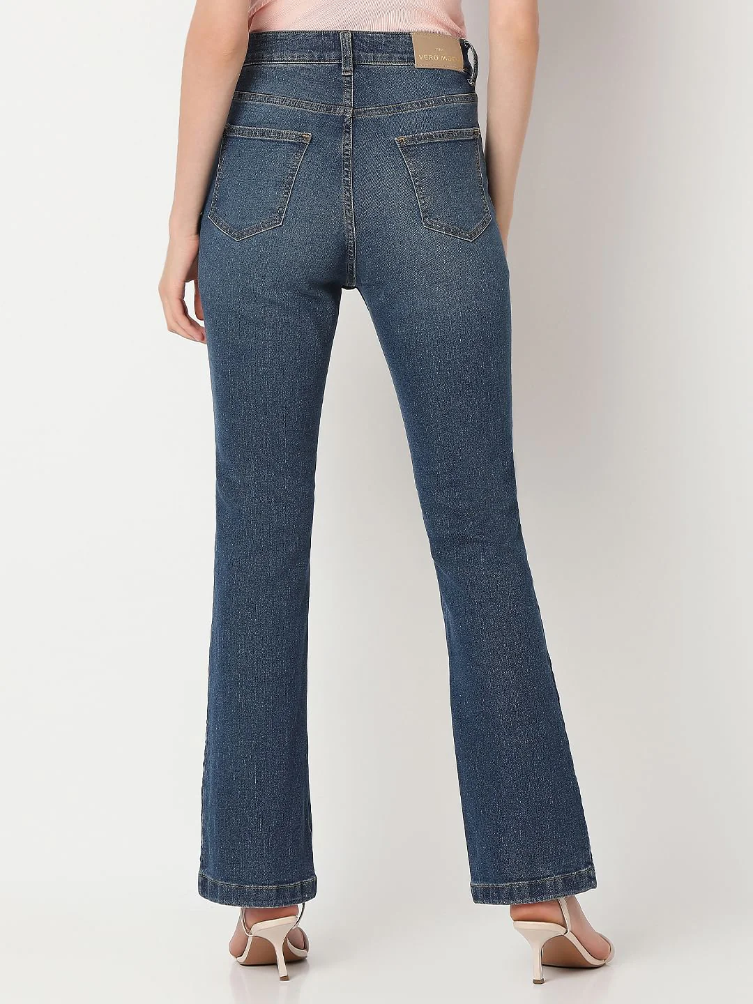 Dark Blue Bootcut Jeans - Image 4