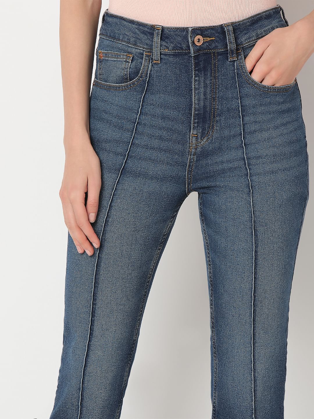 Dark Blue Bootcut Jeans - Image 6