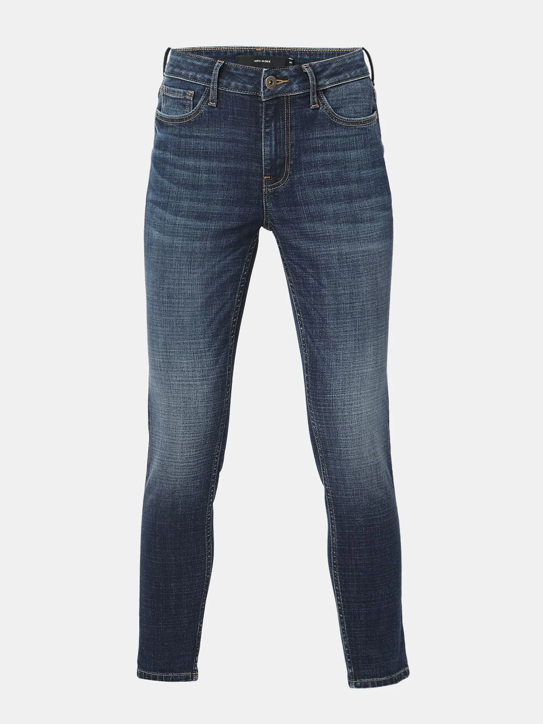 Dark Blue Skinny Fit Jeans - Image 7