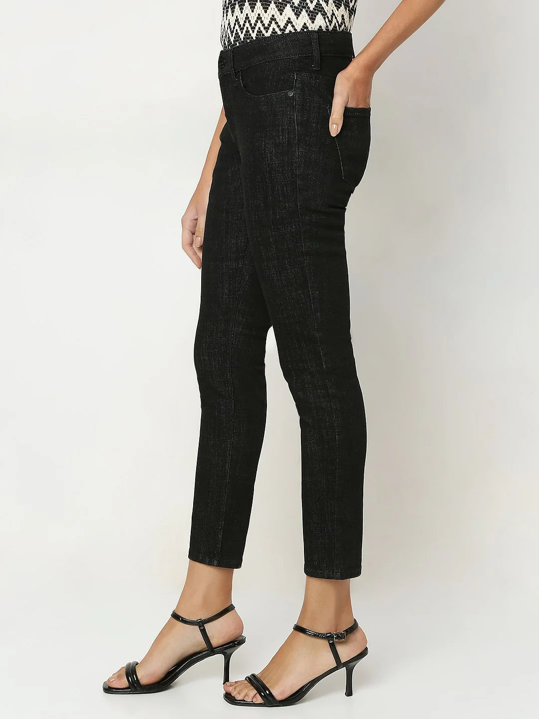 Black Skinny Fit Jeans - Image 3