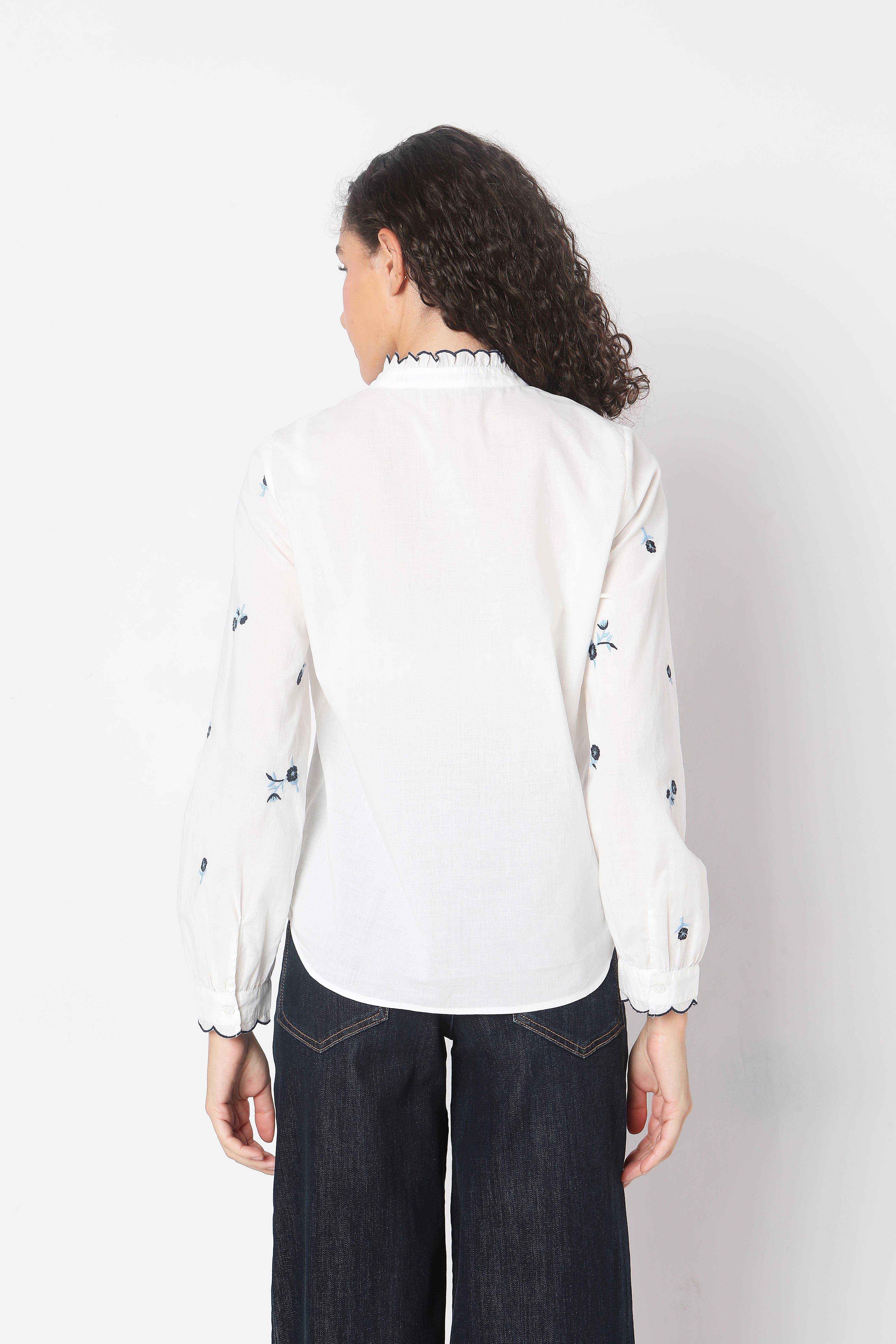 Vero Moda White Printed Cotton Shirt - Image 10
