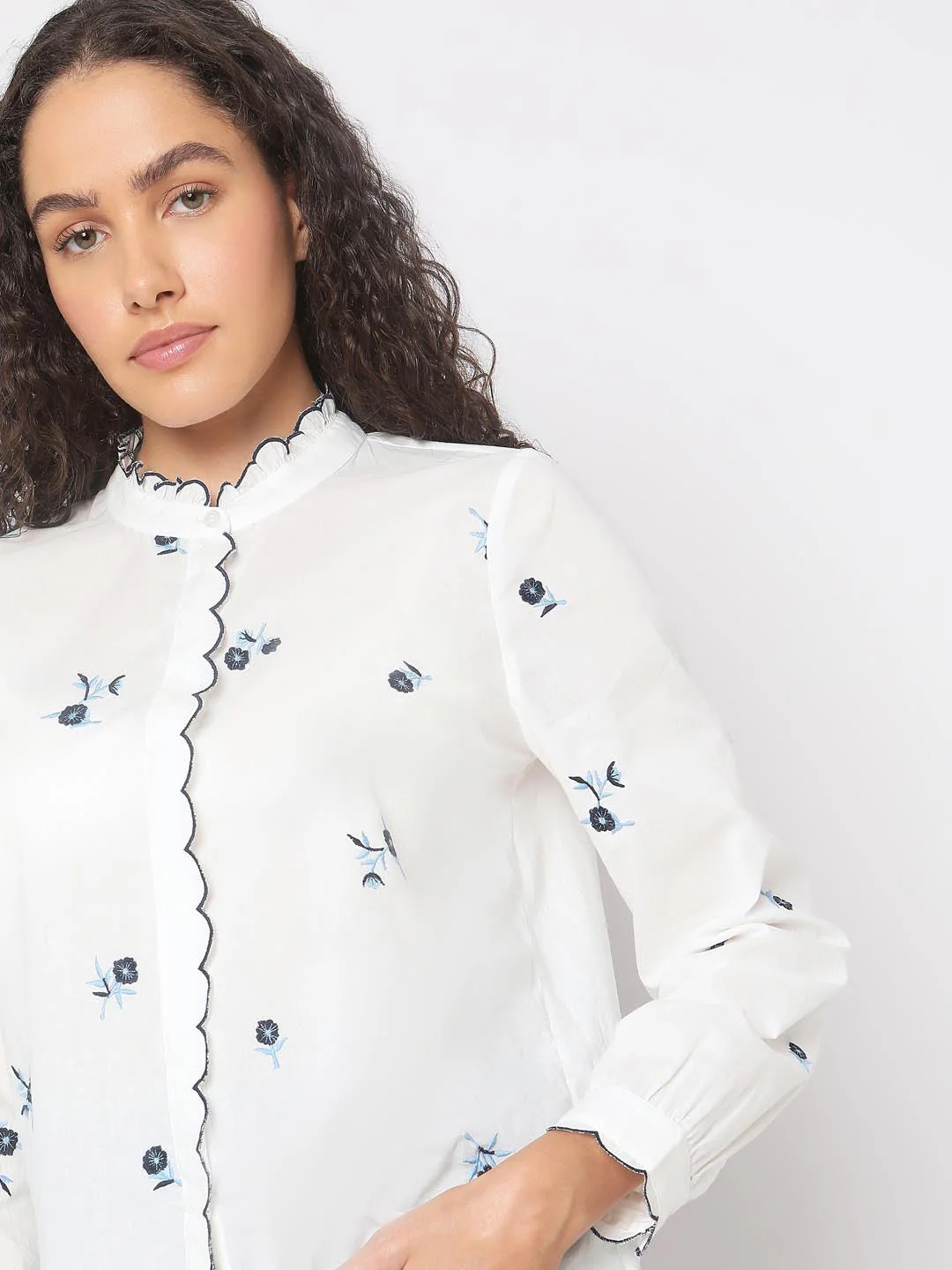 Vero Moda White Printed Cotton Shirt - Image 6