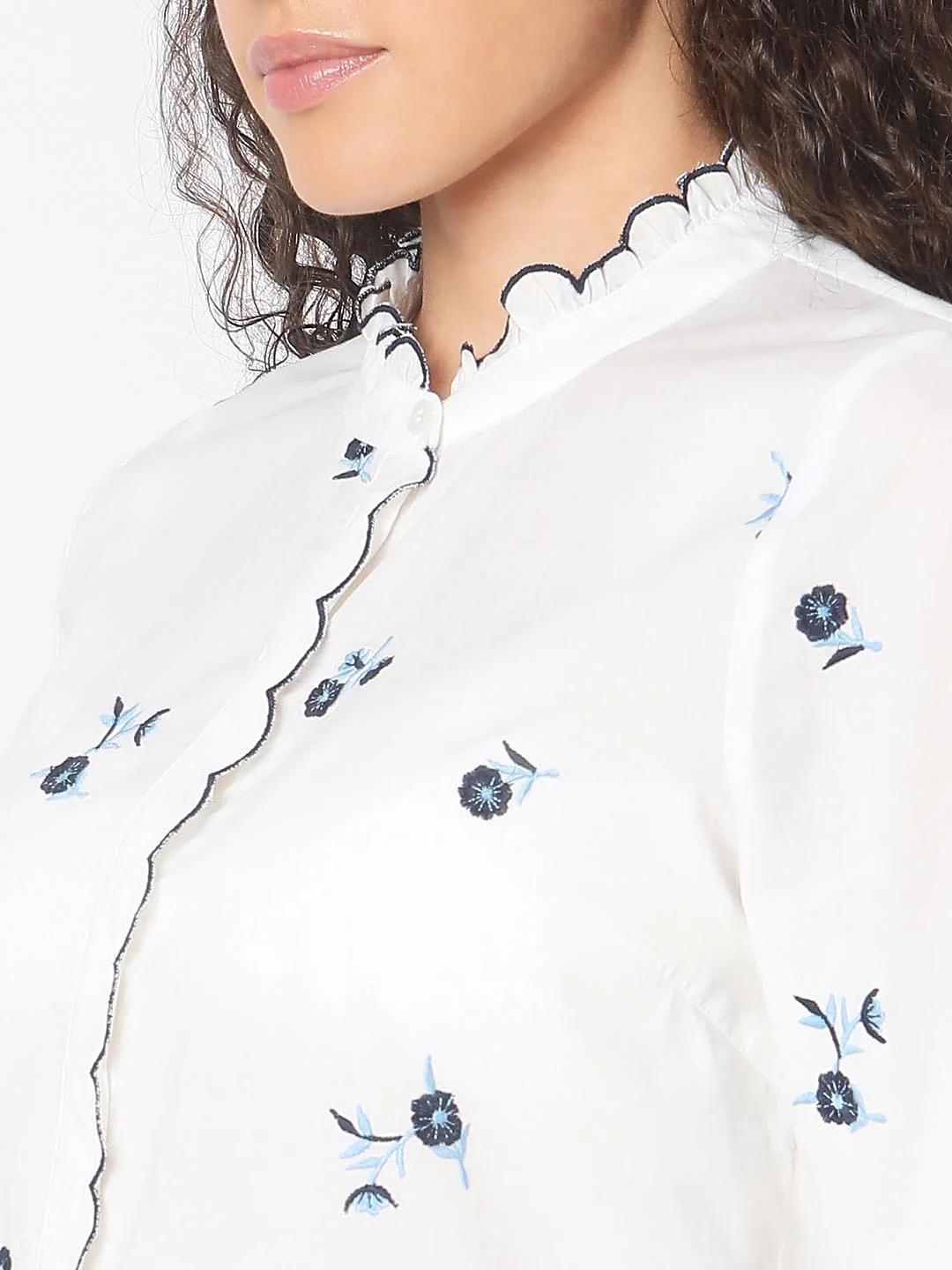 Vero Moda White Printed Cotton Shirt - Image 8