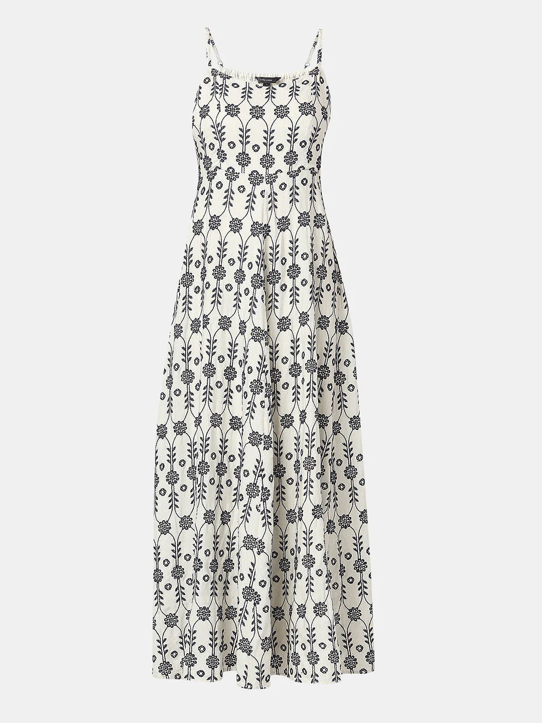 Off-White Embroidered Maxi Dress - Image 7