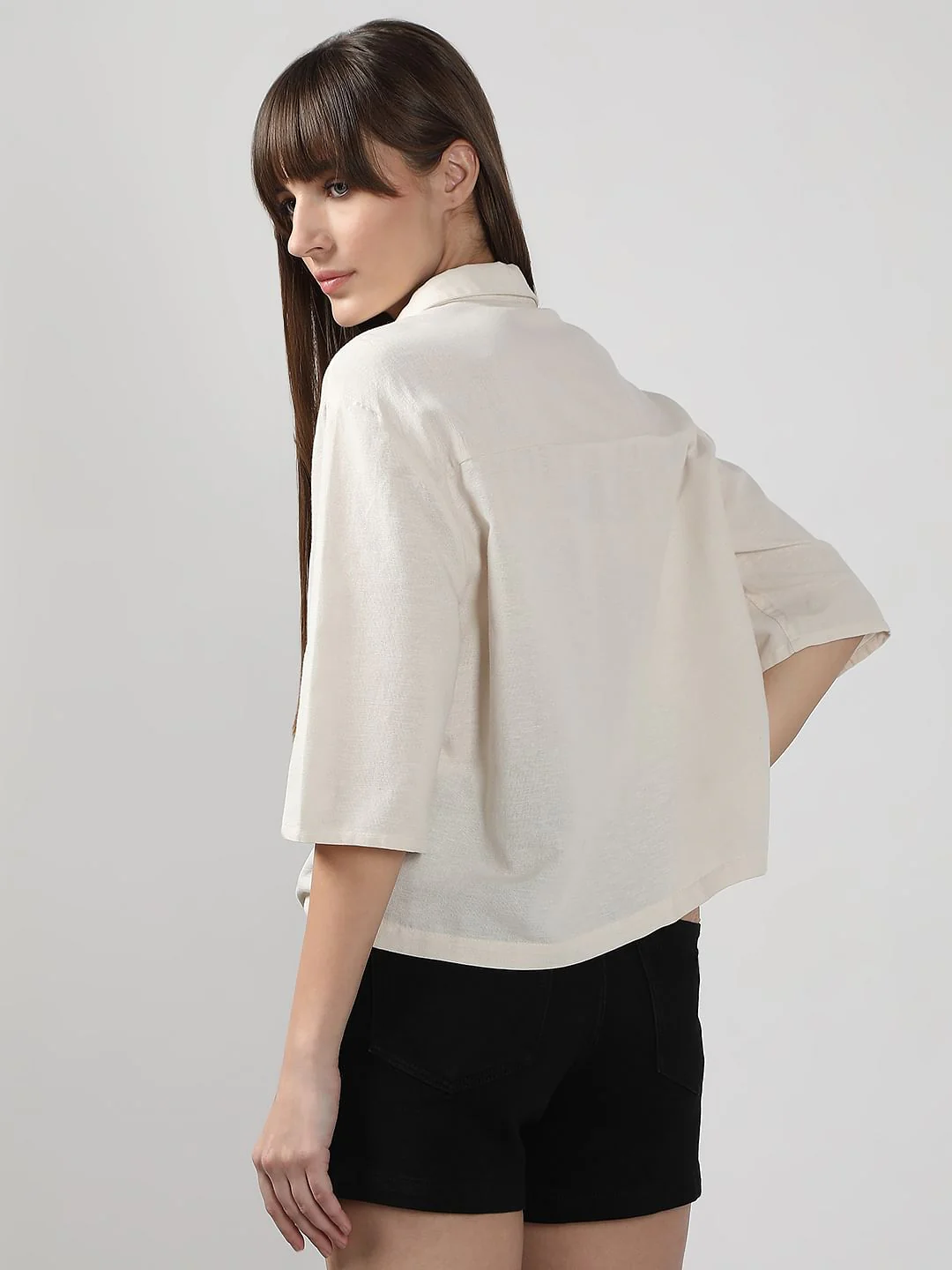 White Printed Shirt - Image 4