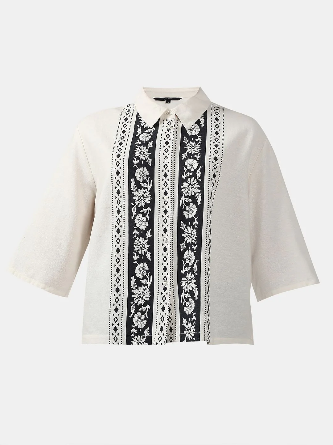 White Printed Shirt - Image 7