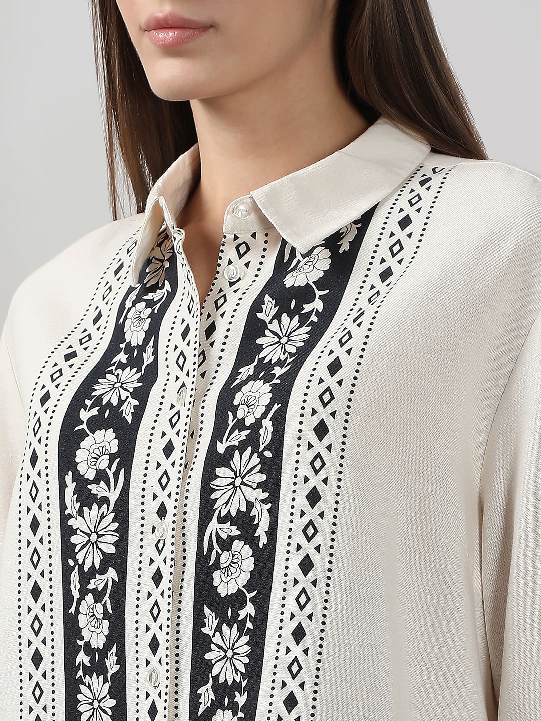 White Printed Shirt - Image 8