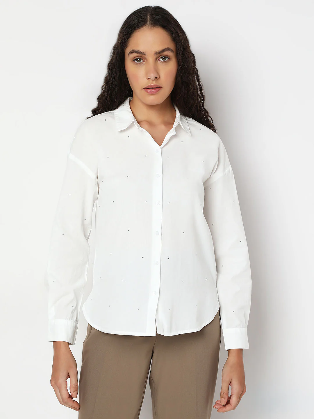 White Cotton Shirt - Image 2
