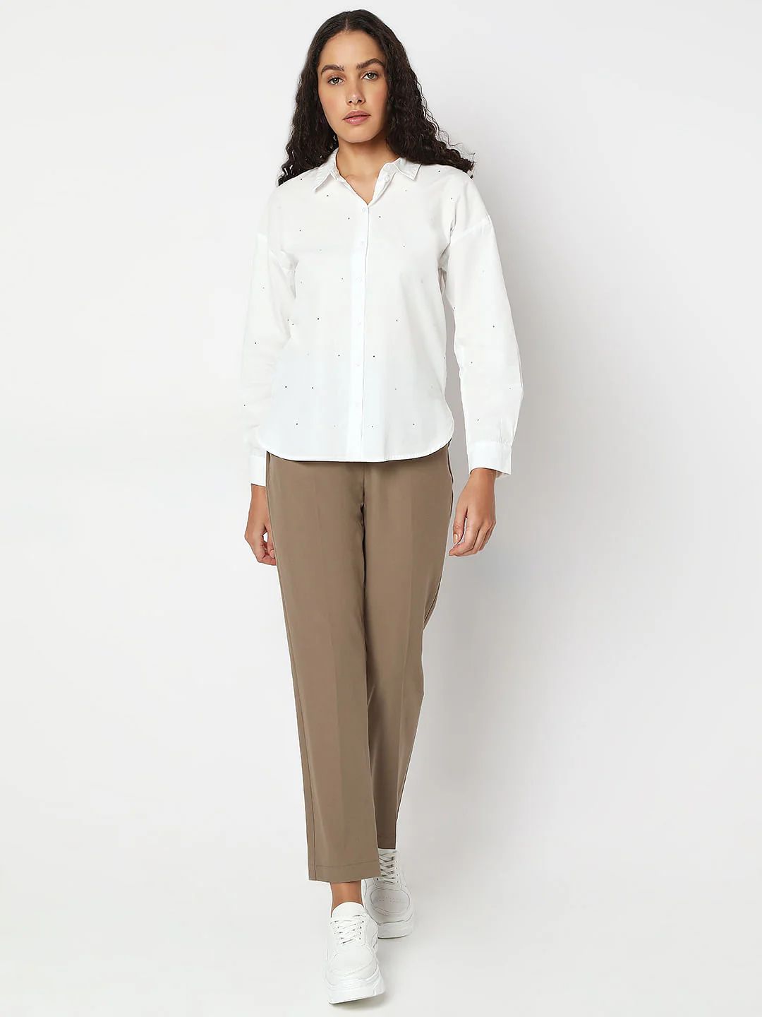 White Cotton Shirt - Image 5