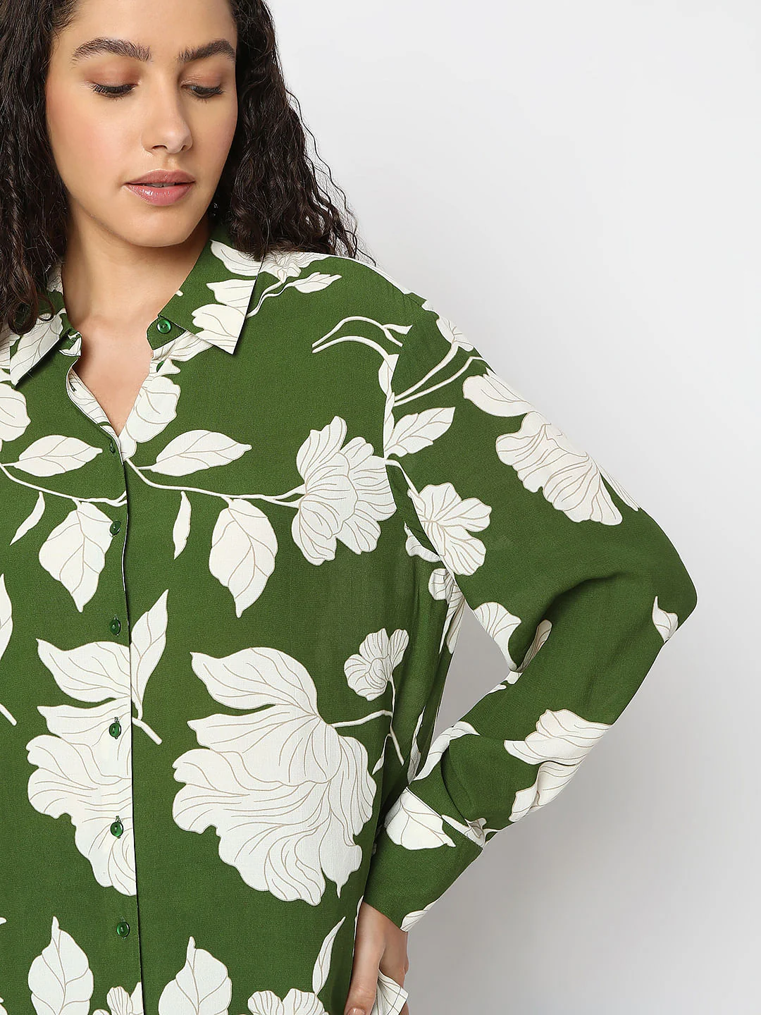 Green Floral Shirt - Image 6