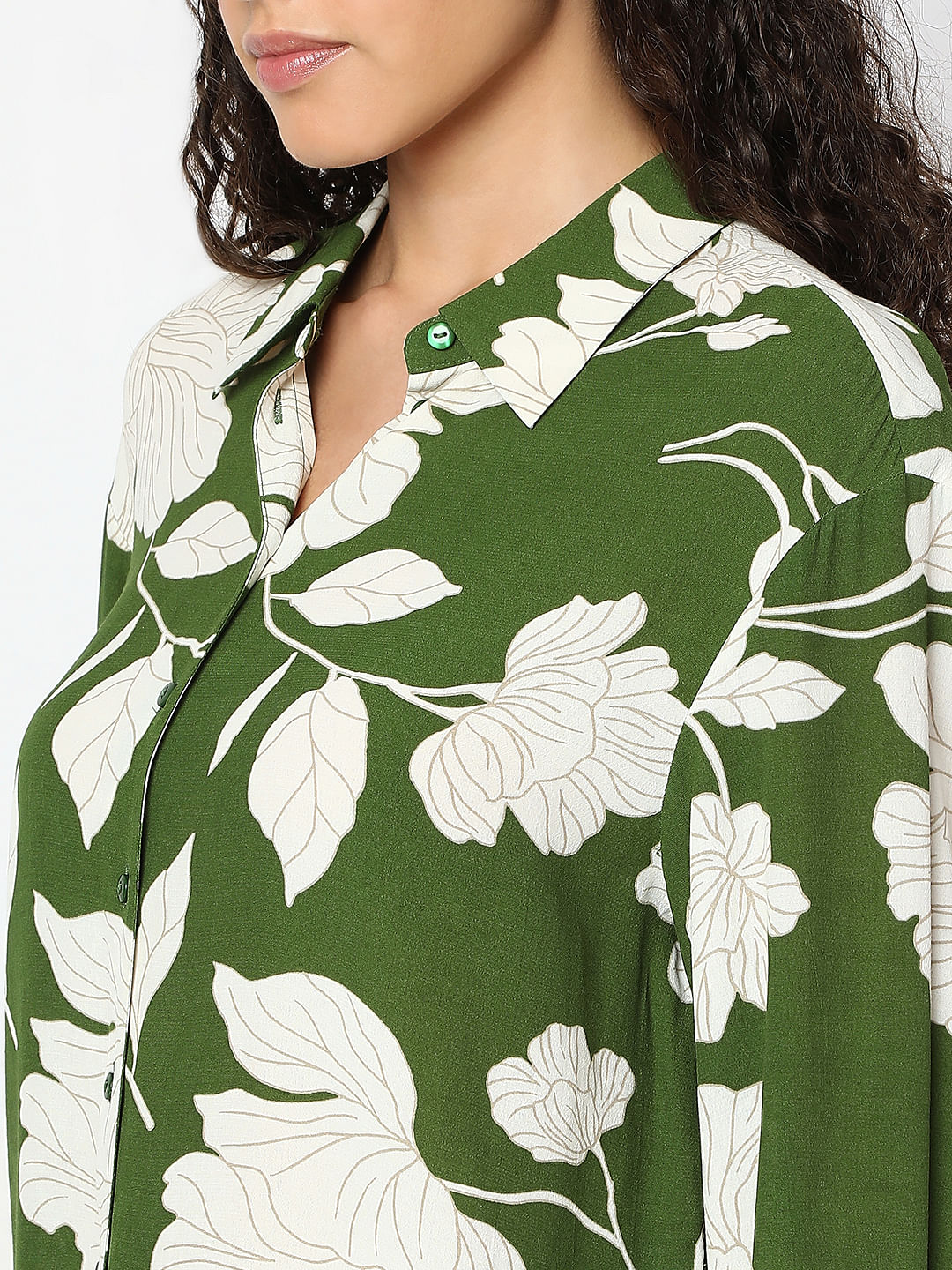 Green Floral Shirt - Image 8