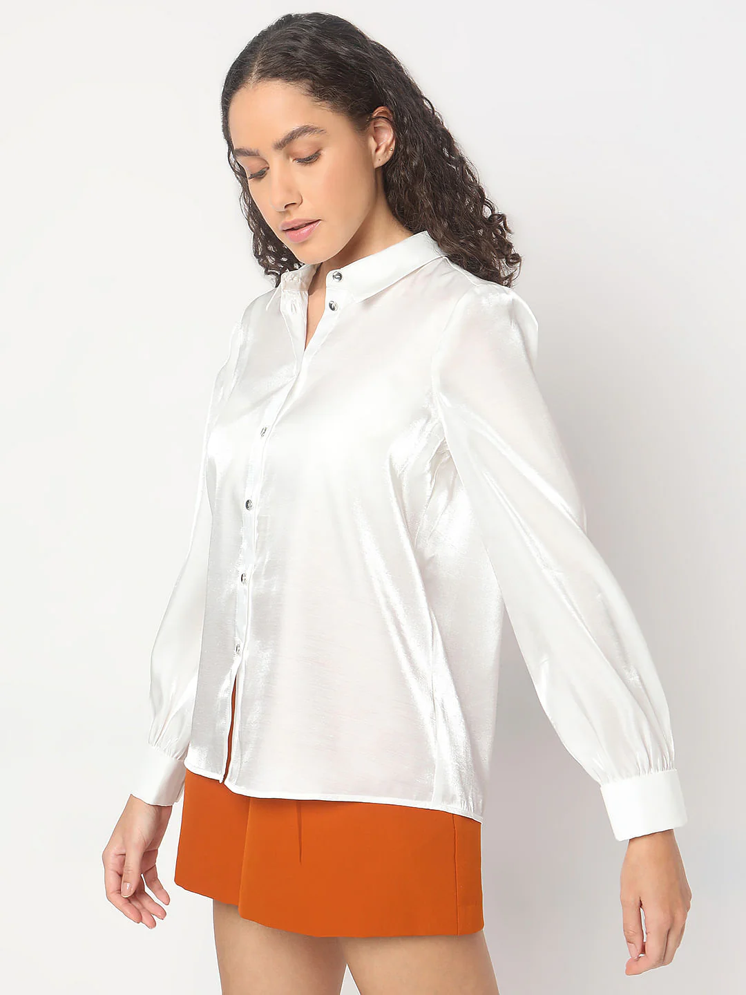 White Full Sleeves Shirt - Image 3
