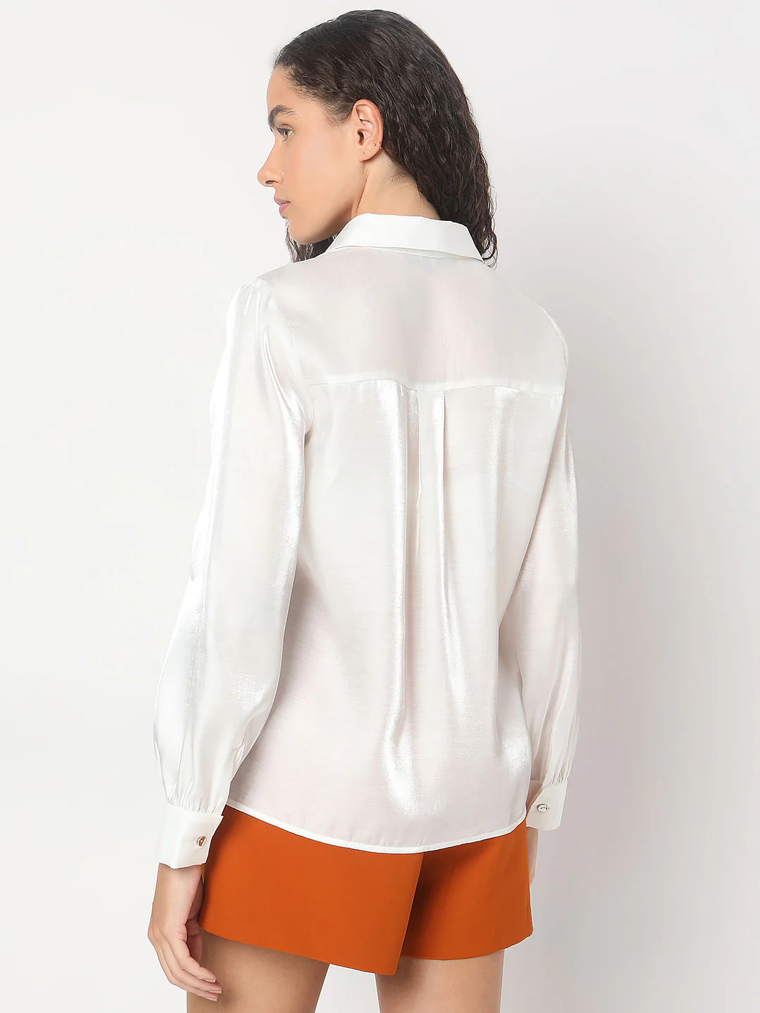 White Full Sleeves Shirt - Image 4