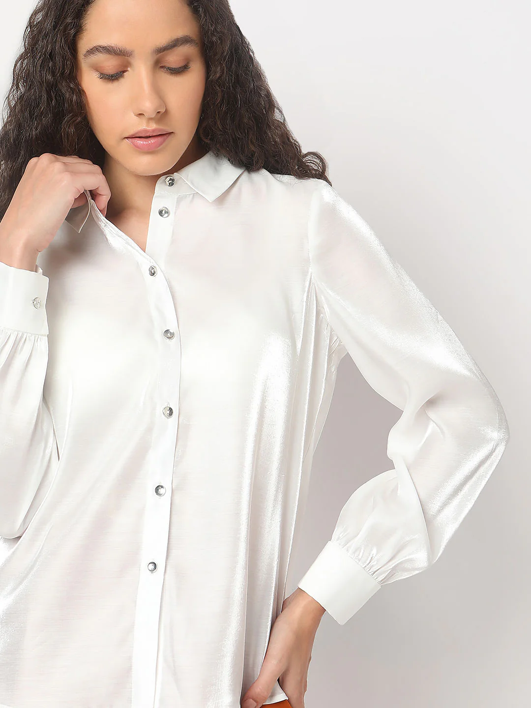 White Full Sleeves Shirt - Image 6