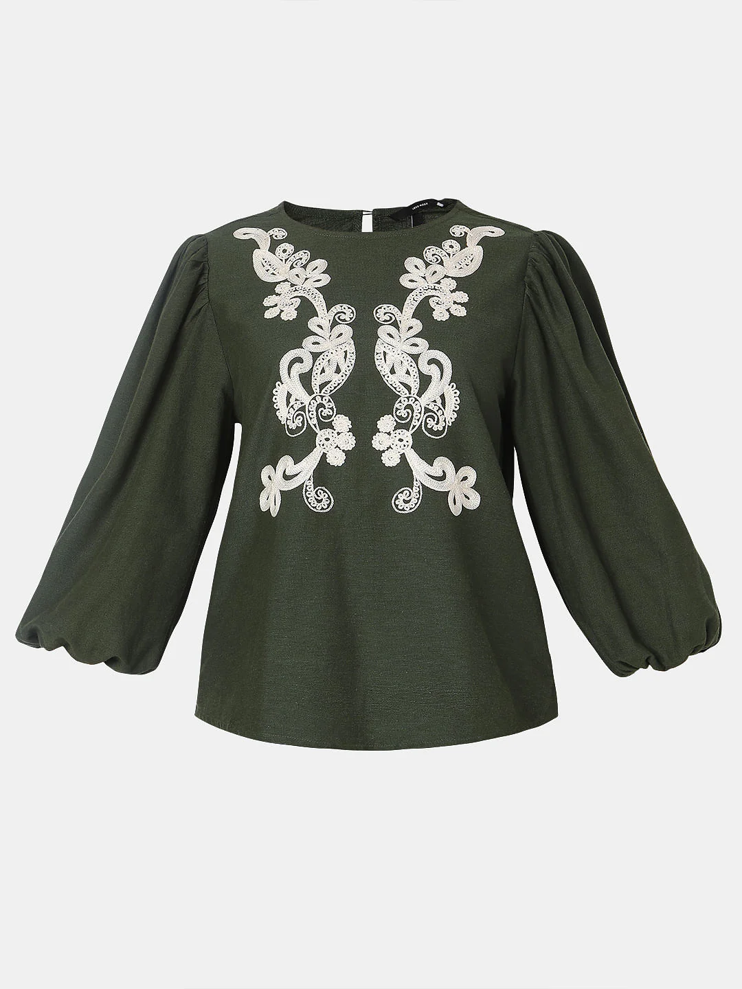 Green Embroidered Co-Ord Set Top - Image 7