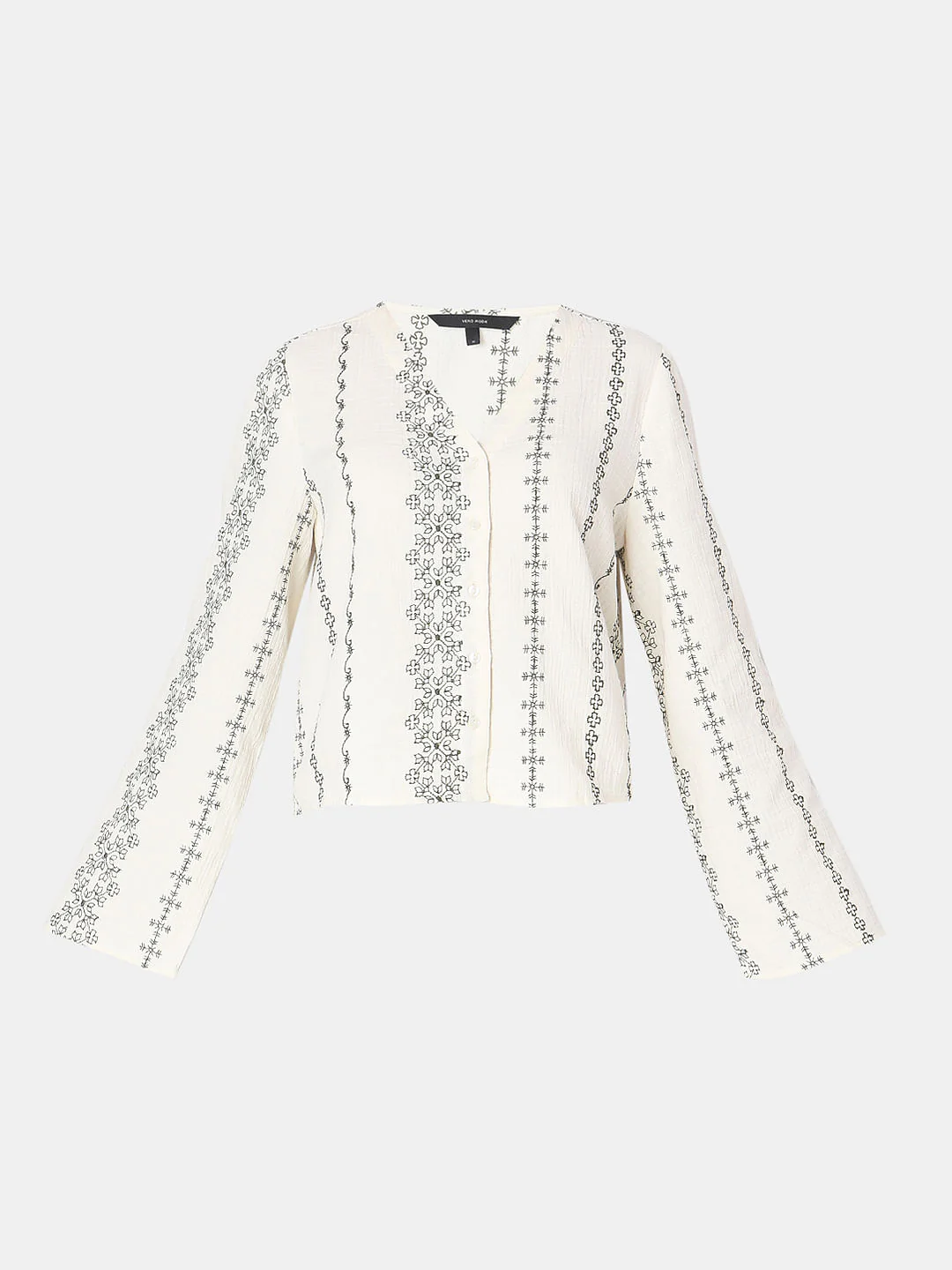 Off-White Printed Co-Ord Set Top - Image 7