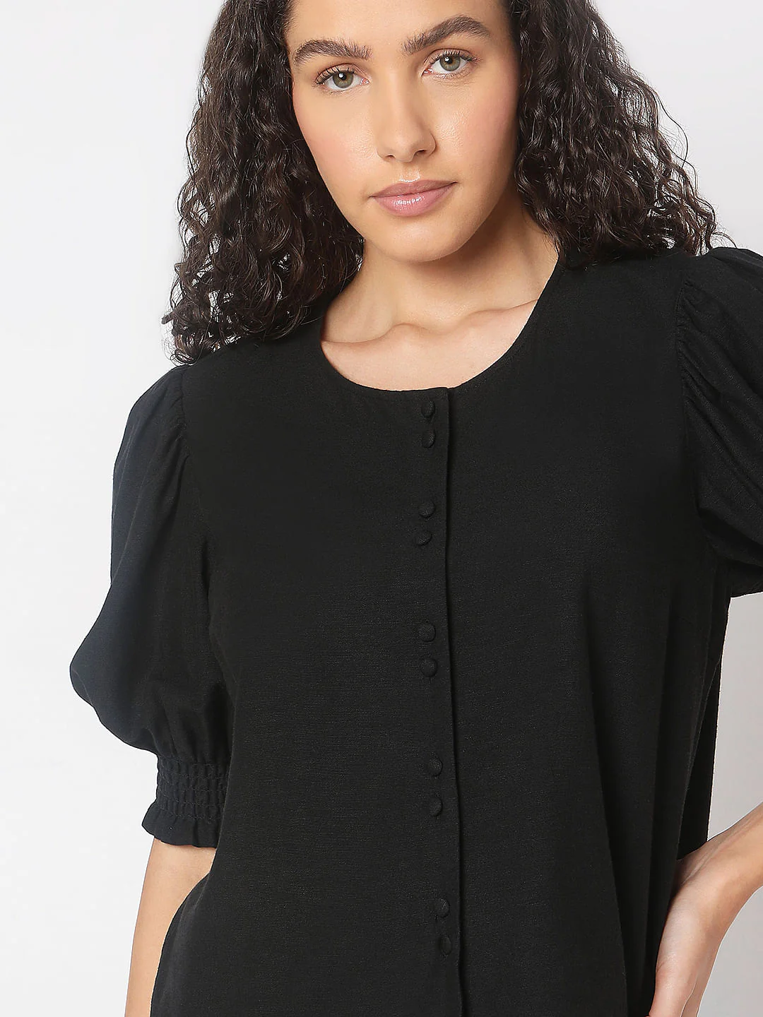 Black Round Neck Top - Image 6