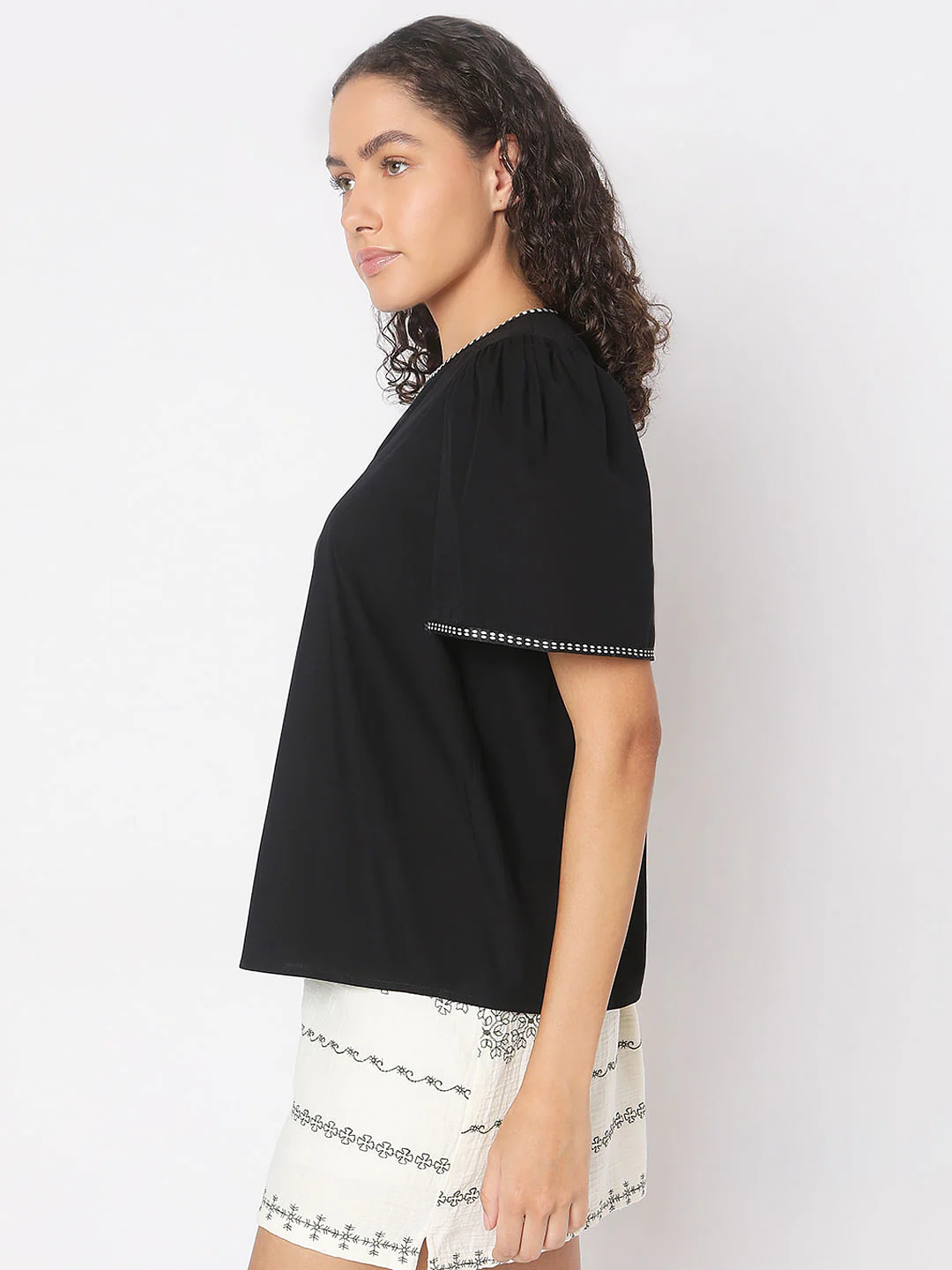 Black Cotton Shirt - Image 3