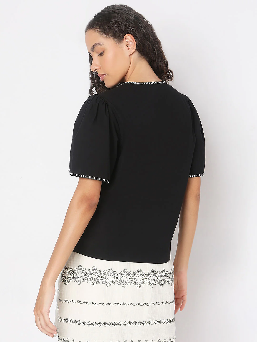 Black Cotton Shirt - Image 4