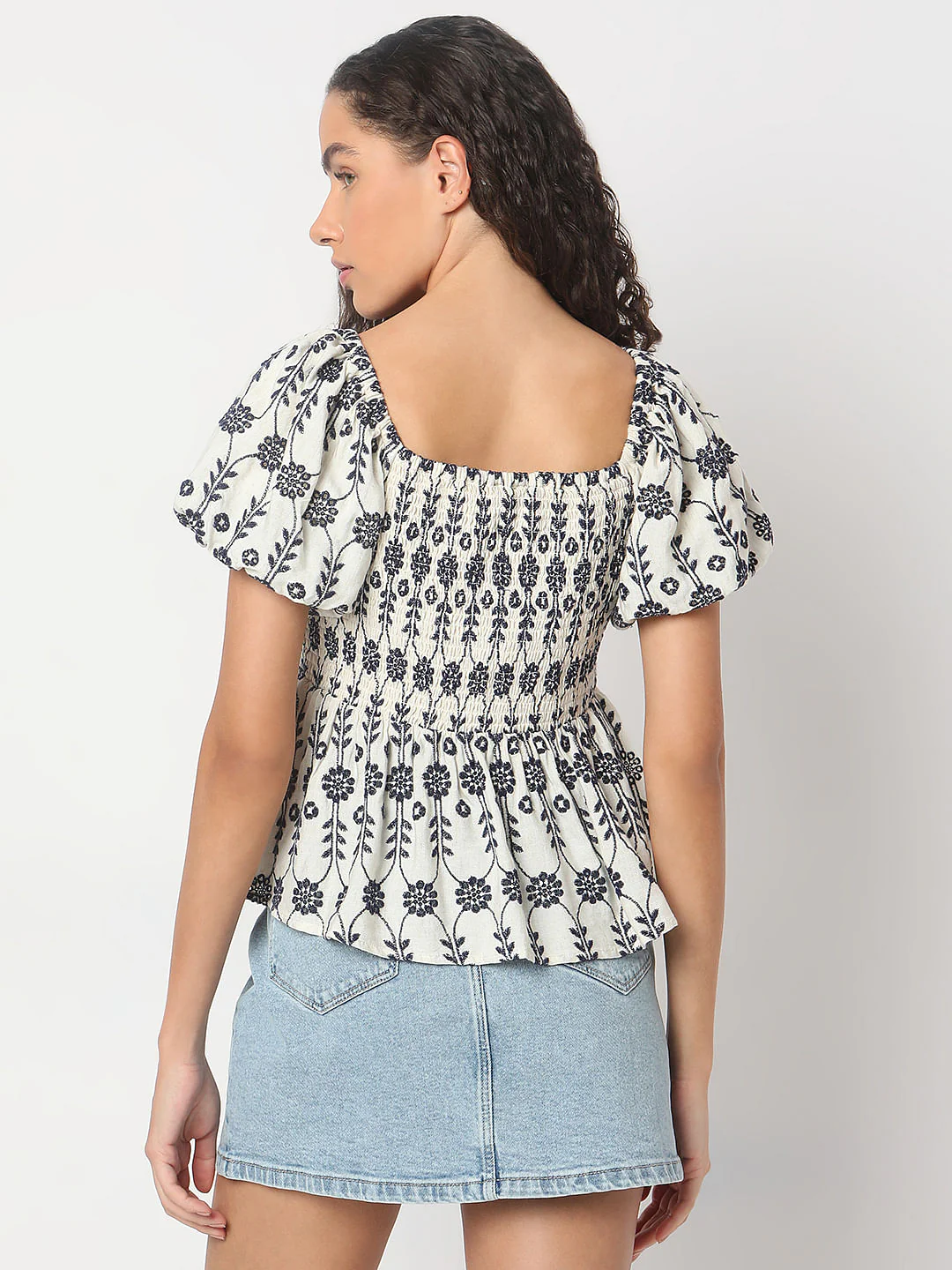 Off-White Embroidered Top - Image 4