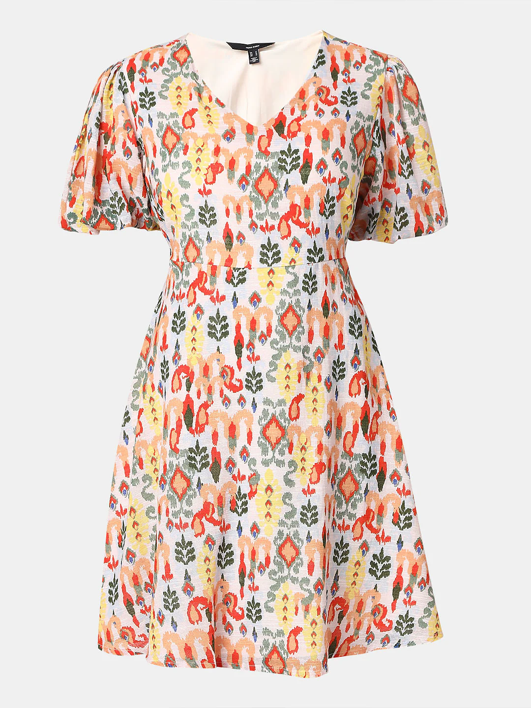 Multi-Colour Printed Short Dress - Image 7