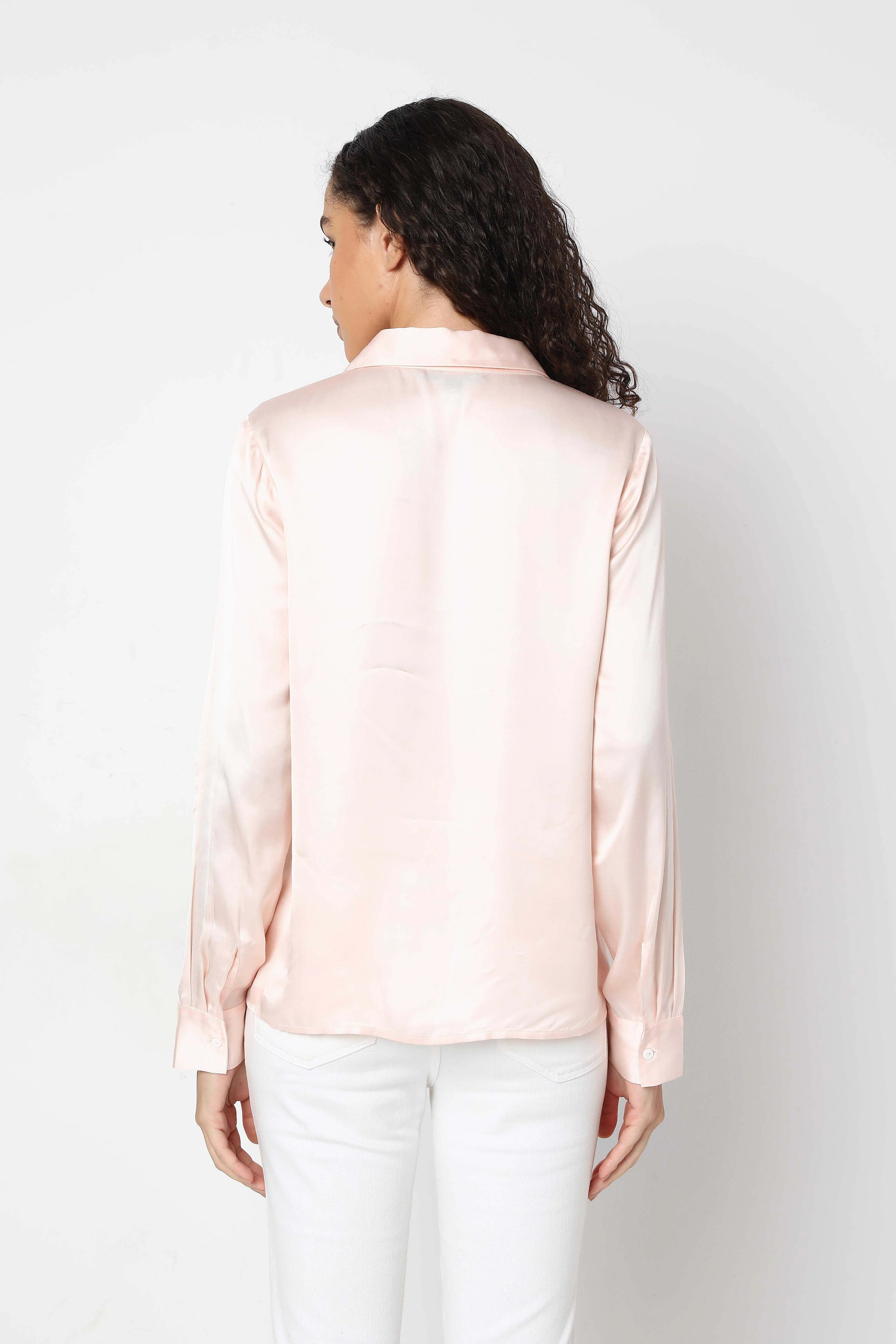 Vero Moda Light Pink Full Sleeves Shirt - Image 10