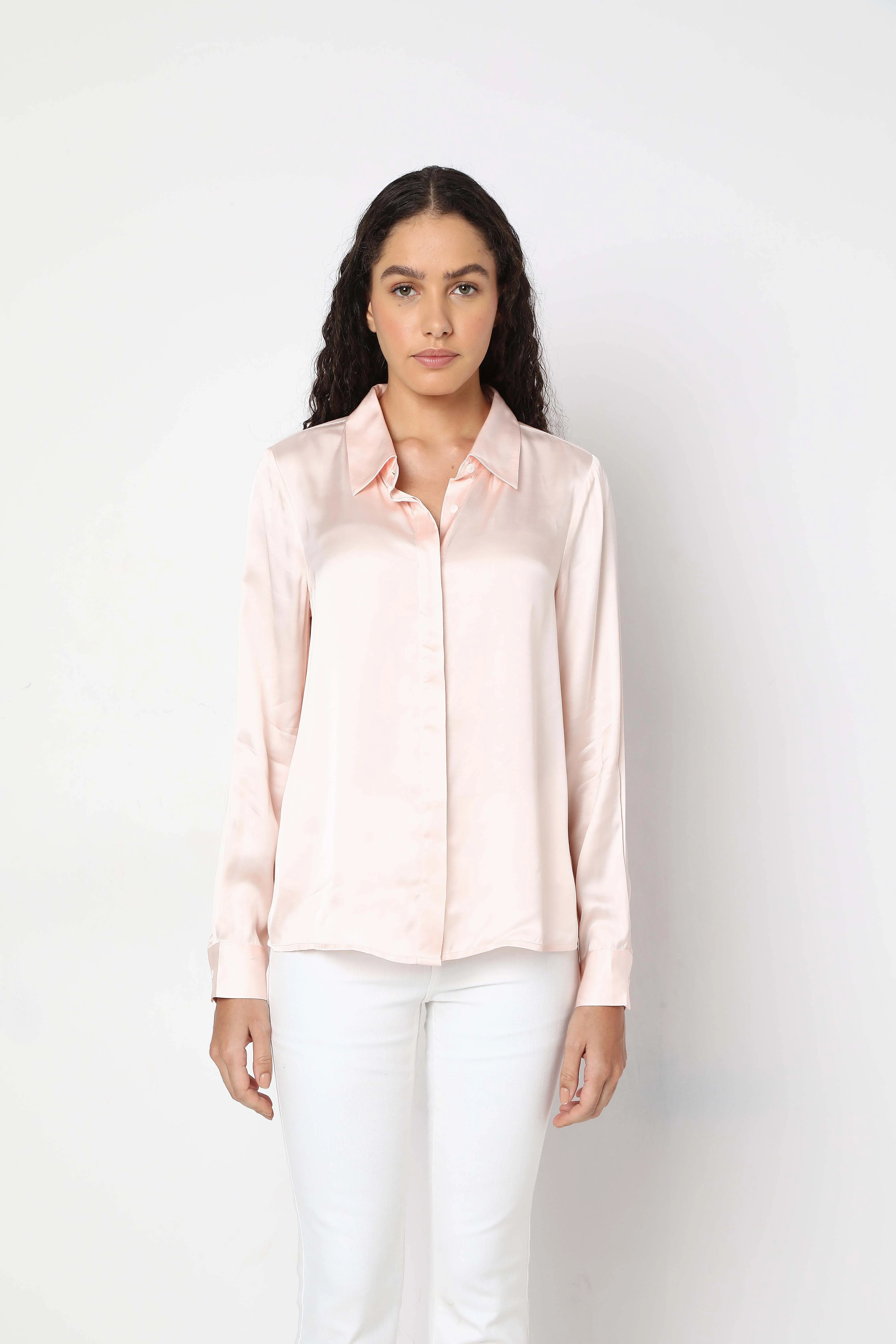 Vero Moda Light Pink Full Sleeves Shirt - Image 9
