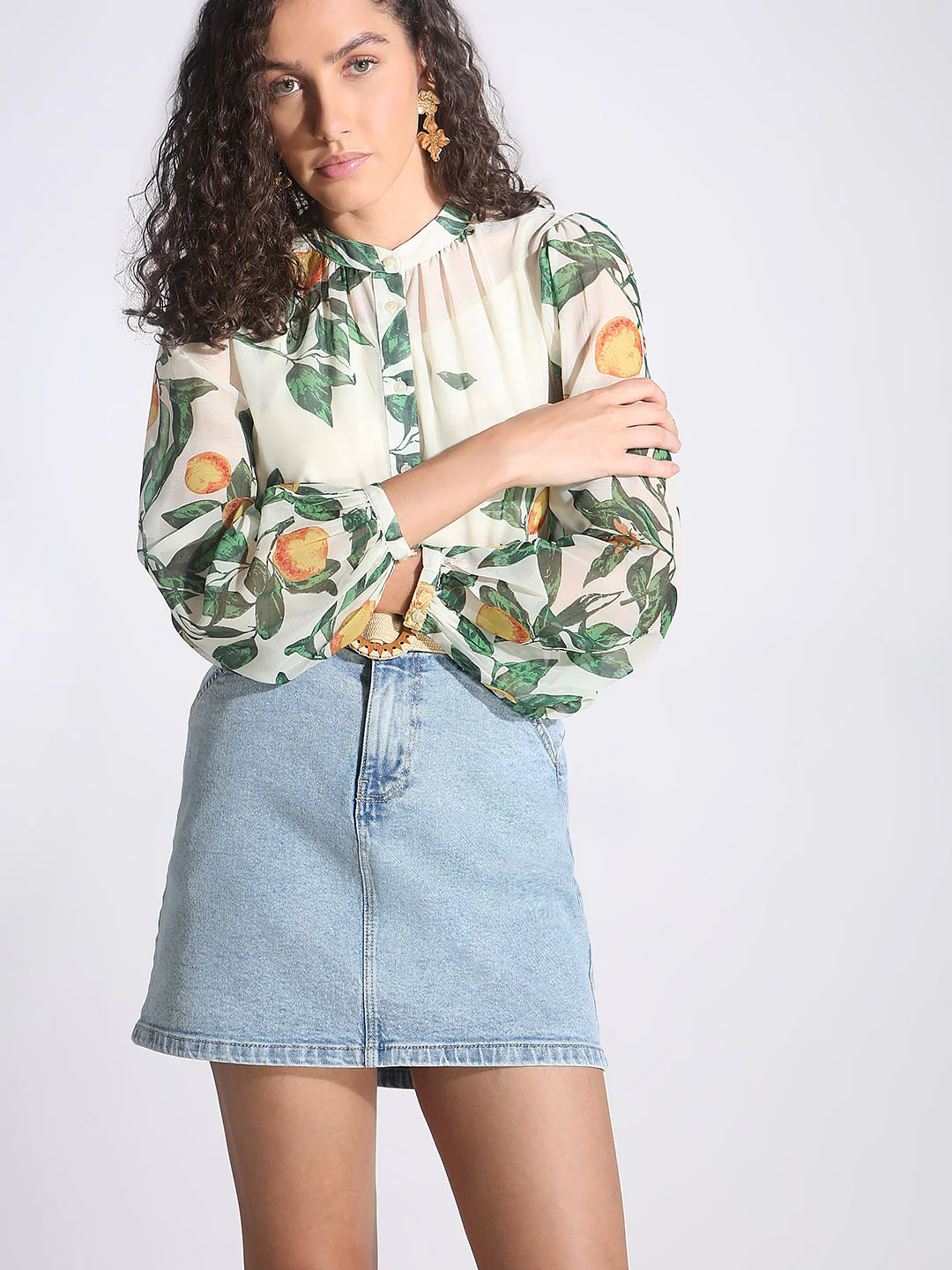 Off-White Printed Top