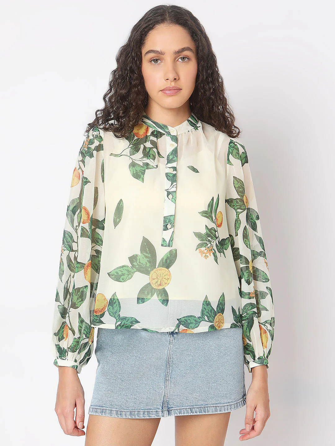 Off-White Printed Top - Image 2