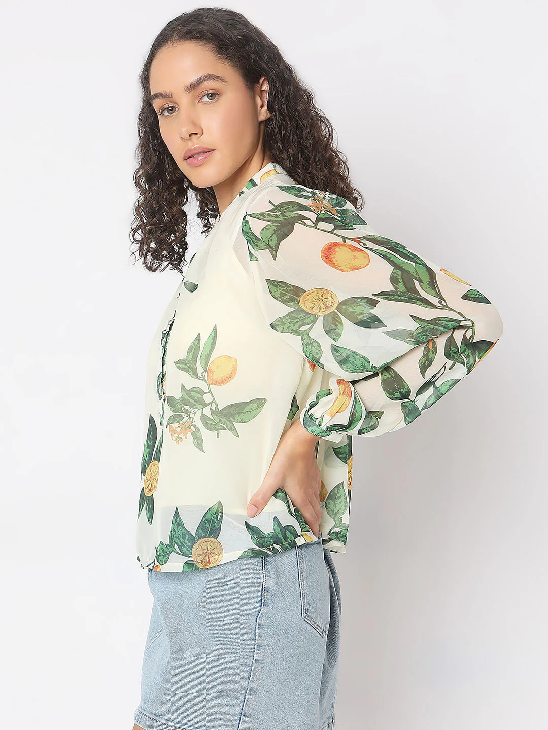 Off-White Printed Top - Image 3